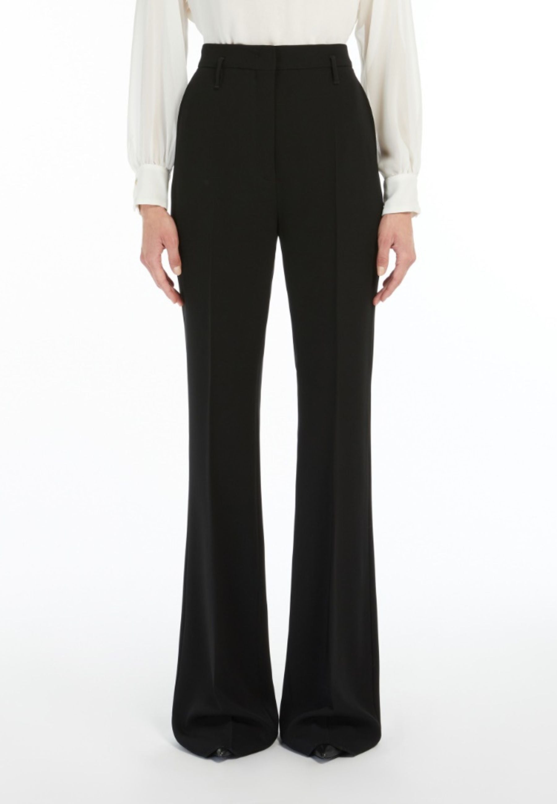 Pantalone a zampa in cady 