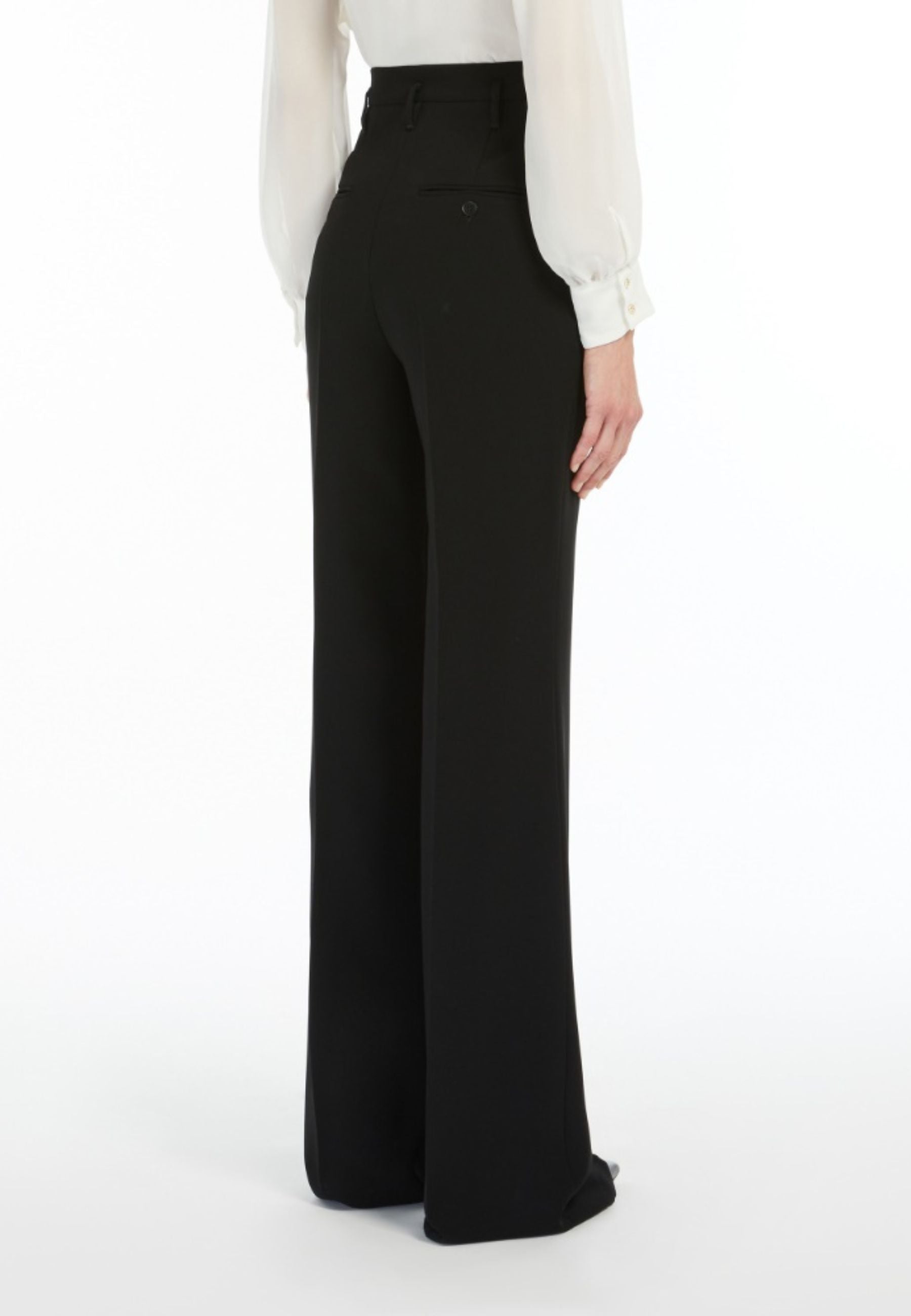 Pantalone a zampa in cady 