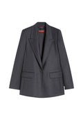 Regular fit flannel blazer