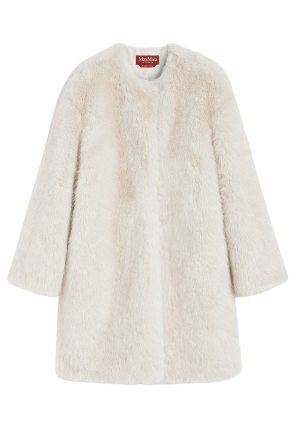 Cappotto in tessuto effetto faux fur 