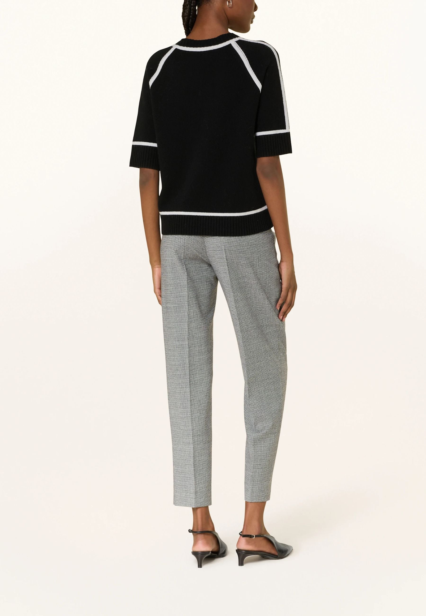 Max Mara Studio Pantaloni Donna Rania in flanella di lana stretch 