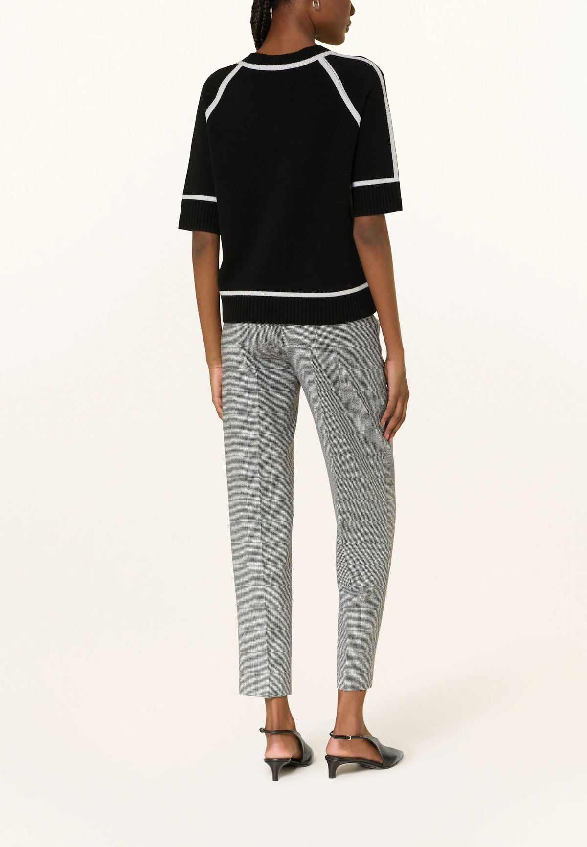 Max Mara Studio Pantaloni Donna Rania in flanella di lana stretch 