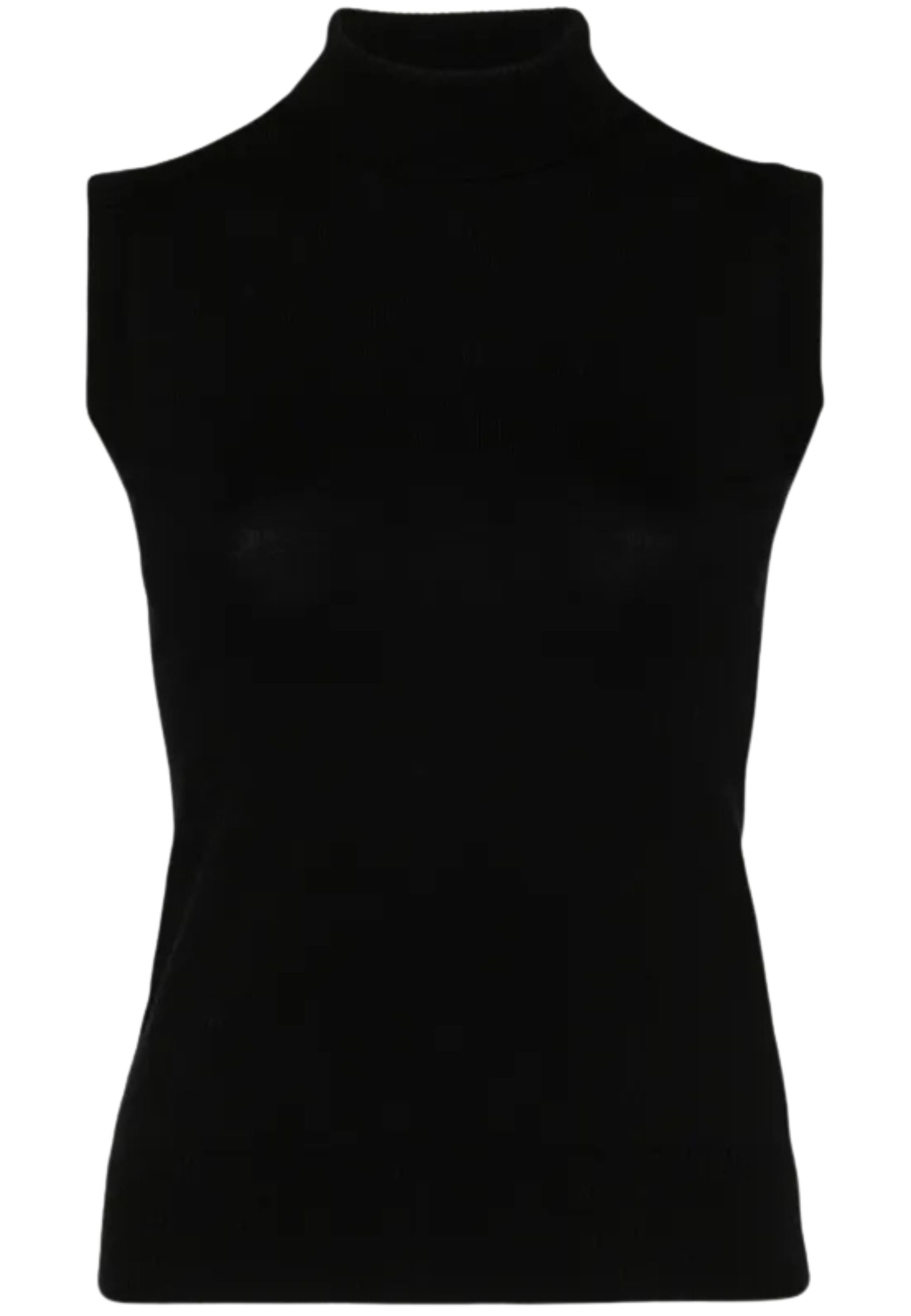 Sportmax - Maglia a lupetto smanicata in pura lana vergine 