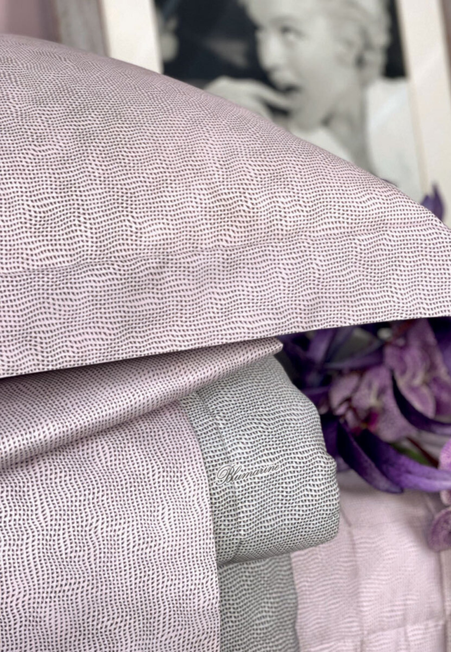 Blumarine Home - Completo Lenzuola Matrimoniale Rigore Rosa 