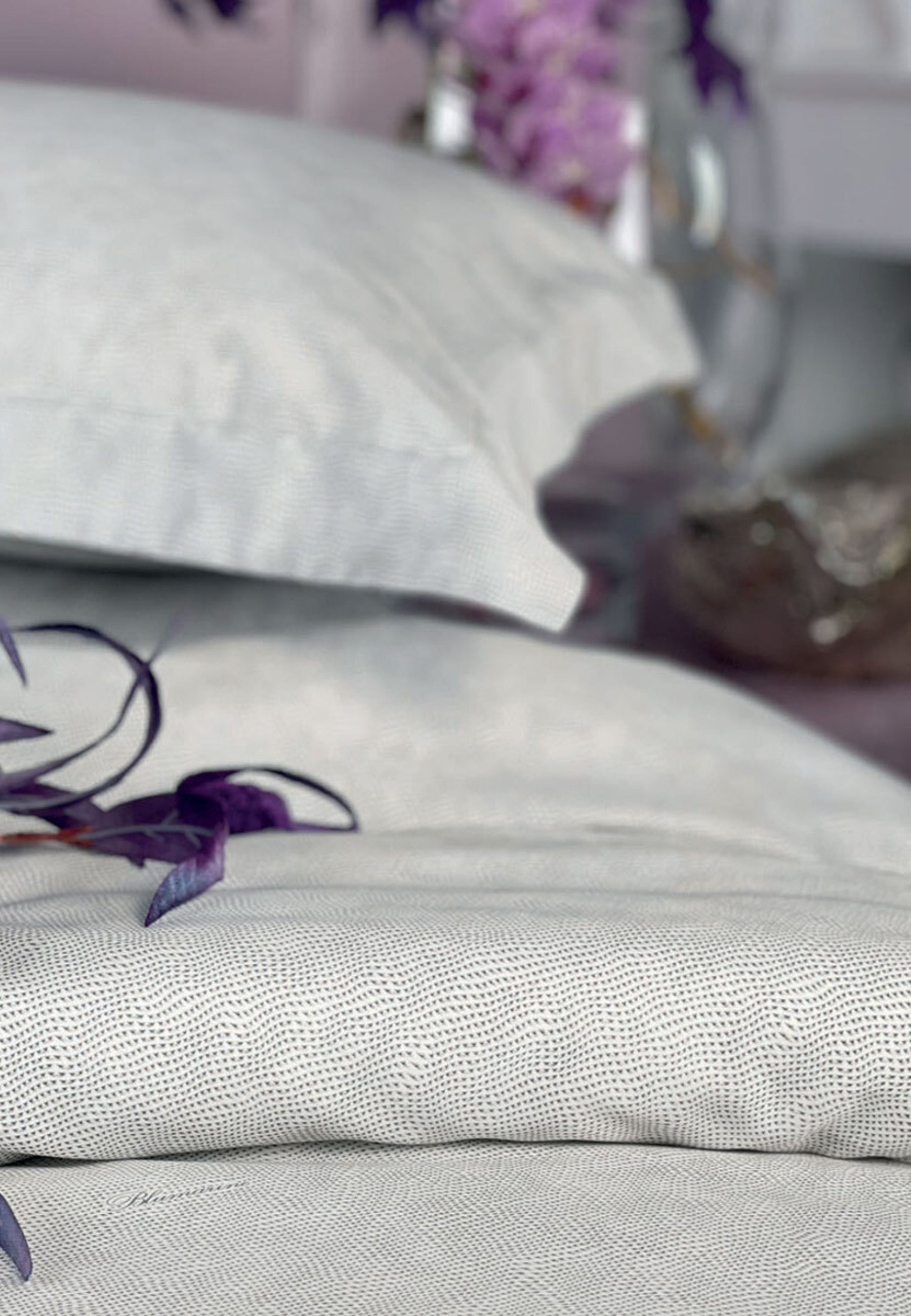 Blumarine Home - Completo Lenzuola Matrimoniale Rigore Seppia 