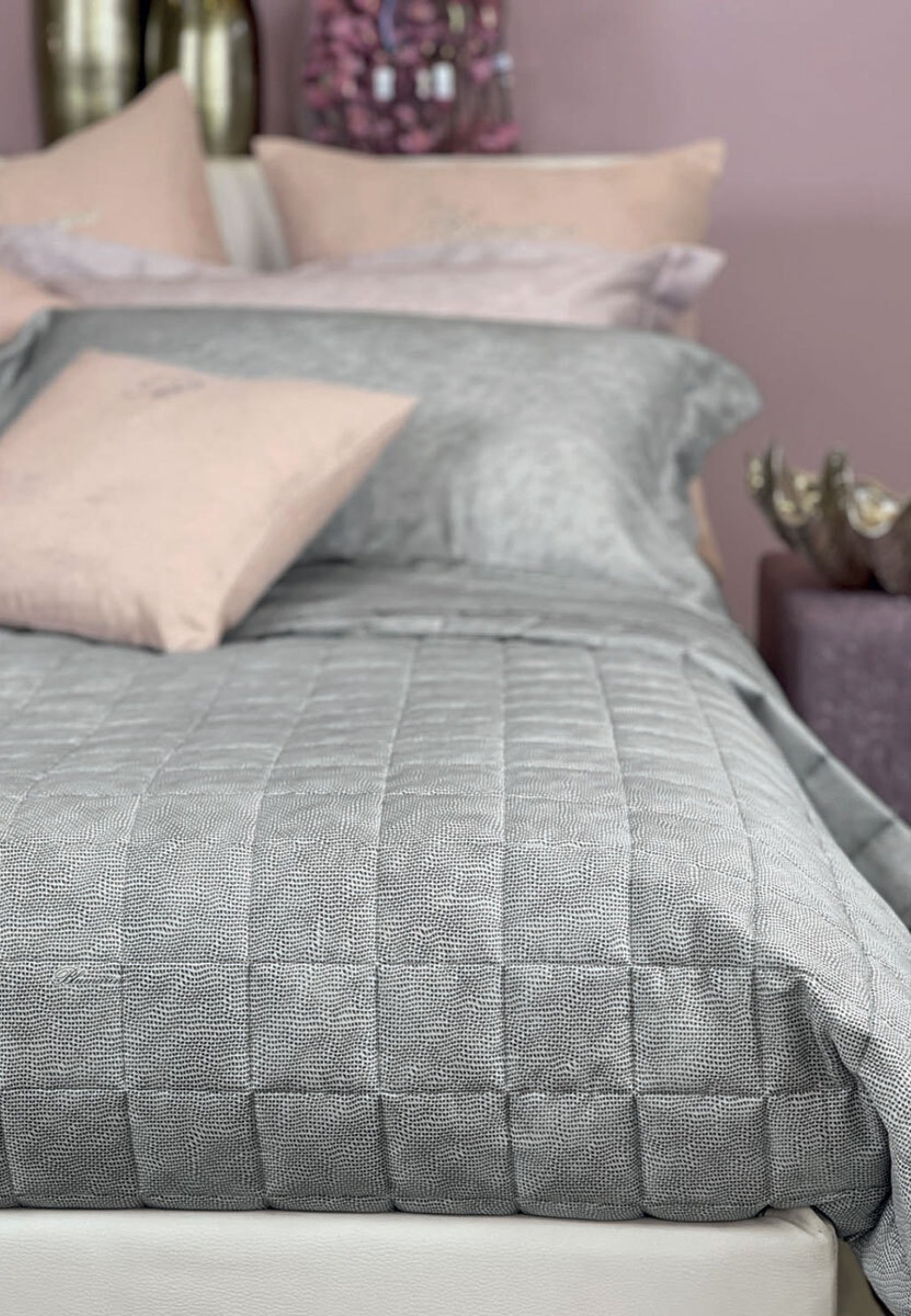 Blumarine Home - Completo Lenzuola Matrimoniale Rigore Cristallo 