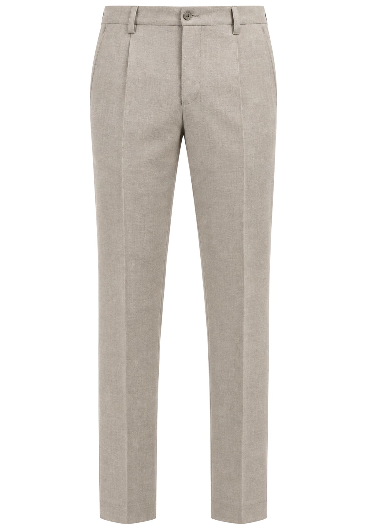 BRIGLIA 1949 - Pantaloni Uomo Portofinos in Lana Vergine Beige Chiaro 