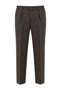 Briglia 1949 Portofinos 400120 - Pantaloni uomo in lana vergine marrone