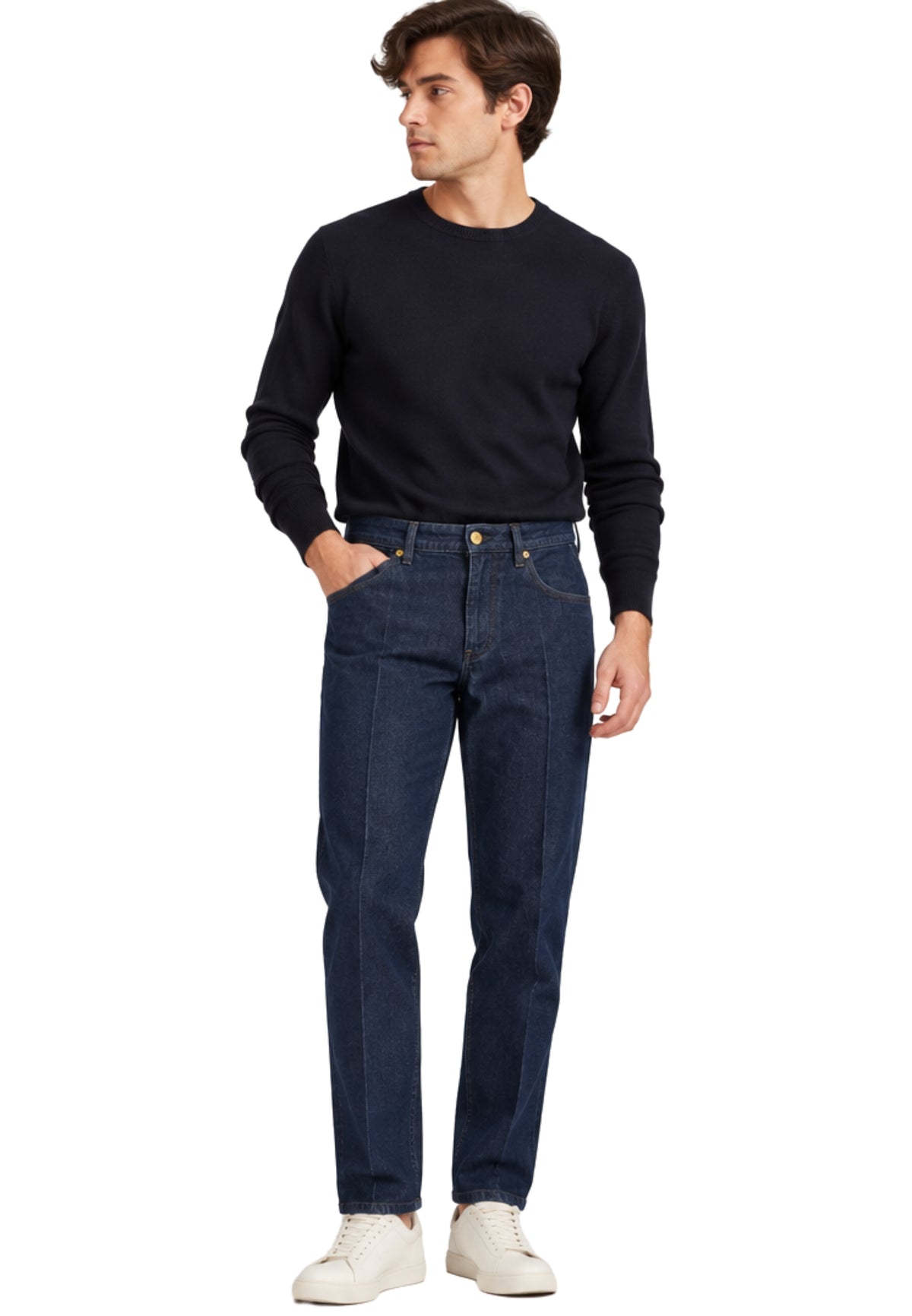 Briglia 1949 - Jeans uomo in denim blu scuro 
