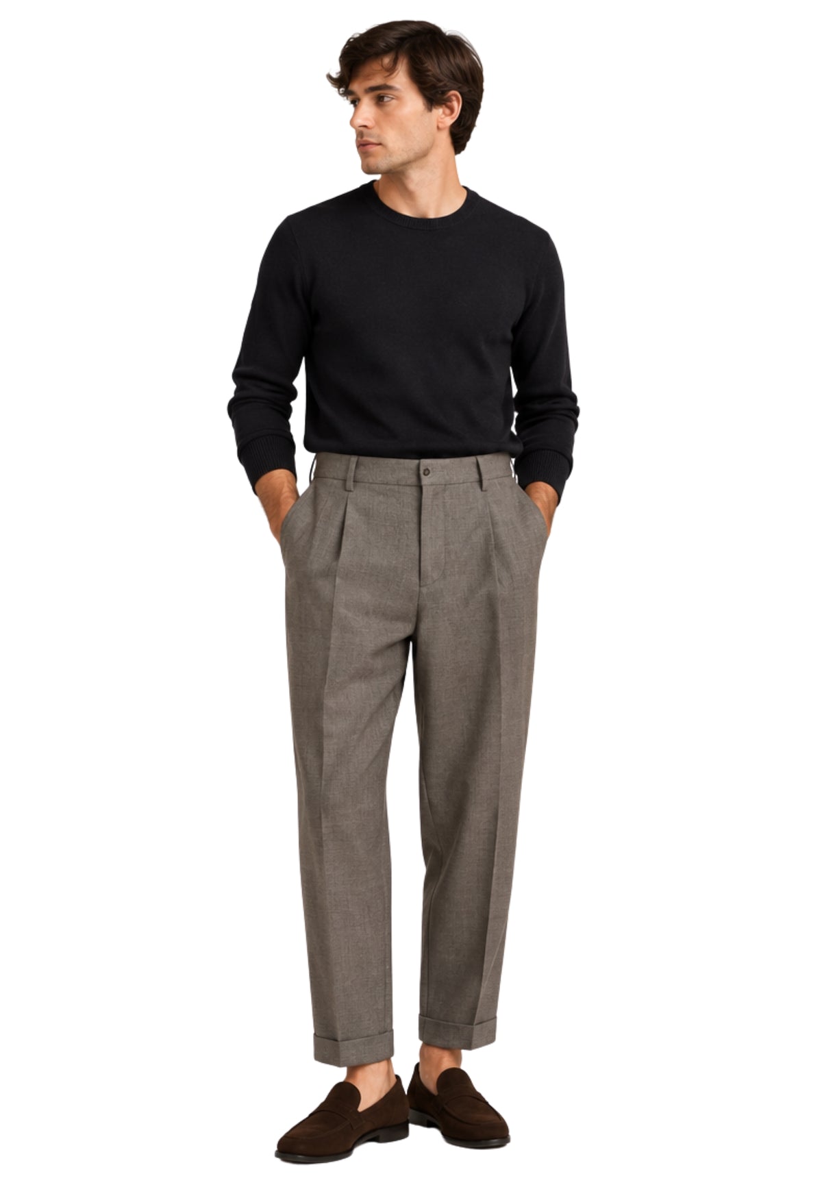 Briglia 1949 - Pantalone Tiberios in lana vergine 