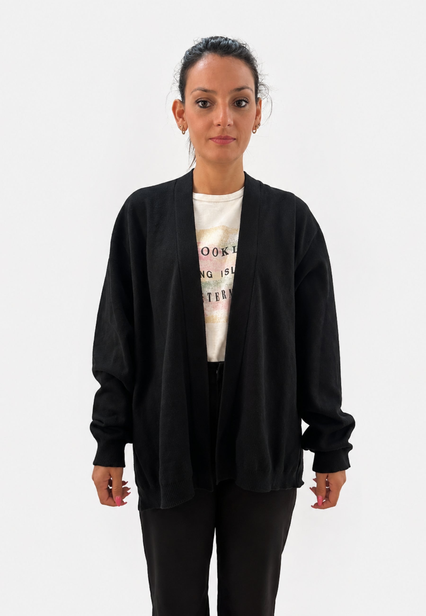 Club Crochet - Cardigan Donna Aperto in Maglia 