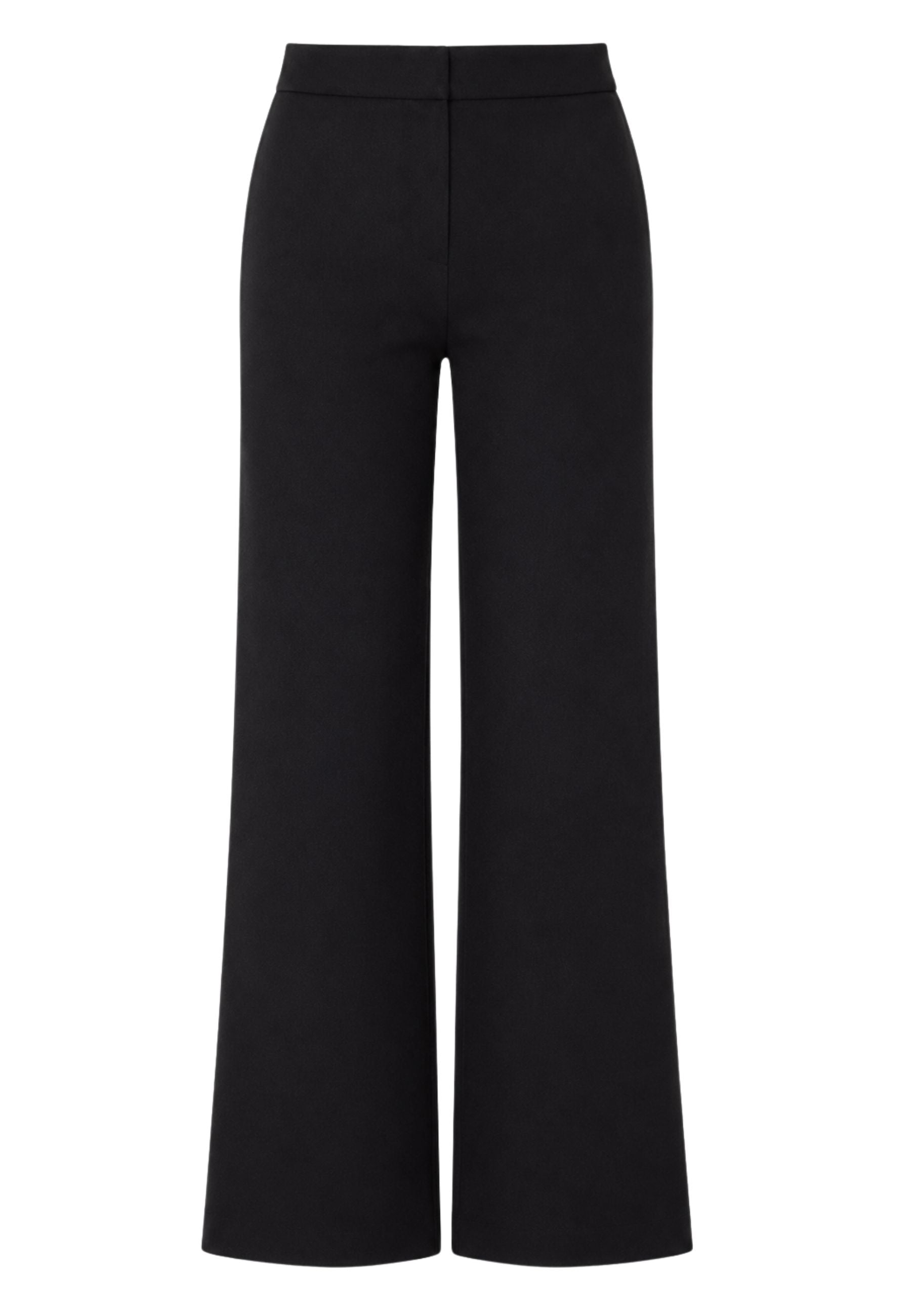 Club Crochet Pantalone Donna Nero a Gamba Ampia 
