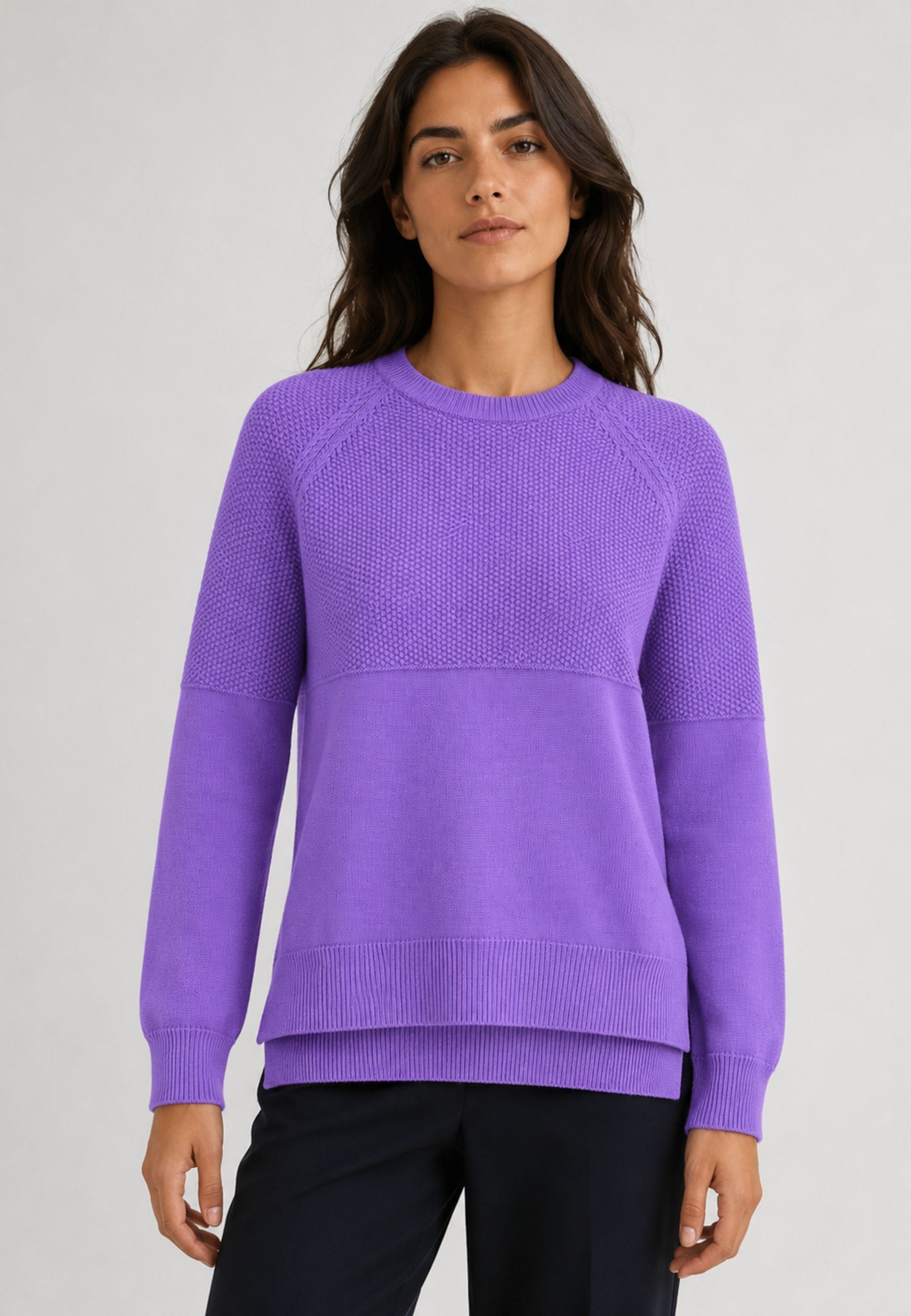 Club Crochet Maglia Donna Girocollo in Viscosa 