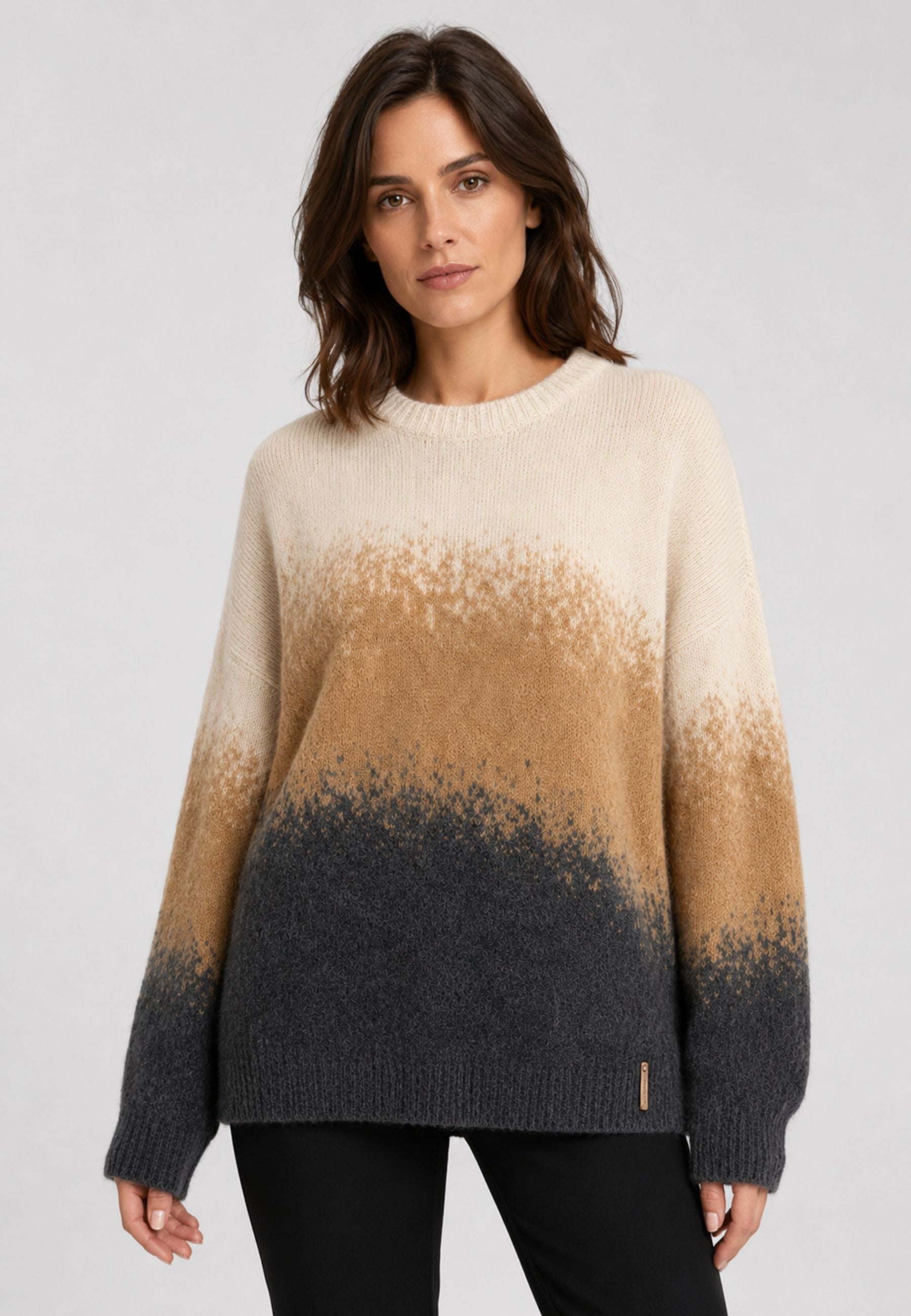 Club Crochet Maglia Donna Sfumata Girocollo 