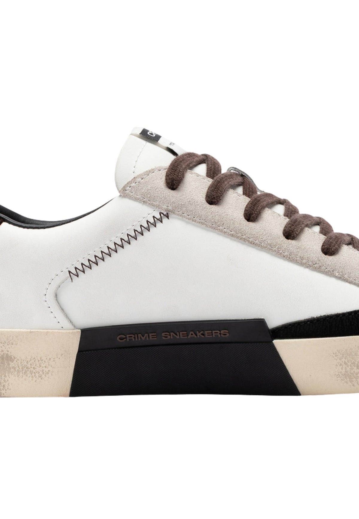Crime London Distressed City Brown - Sneaker in pelle 
