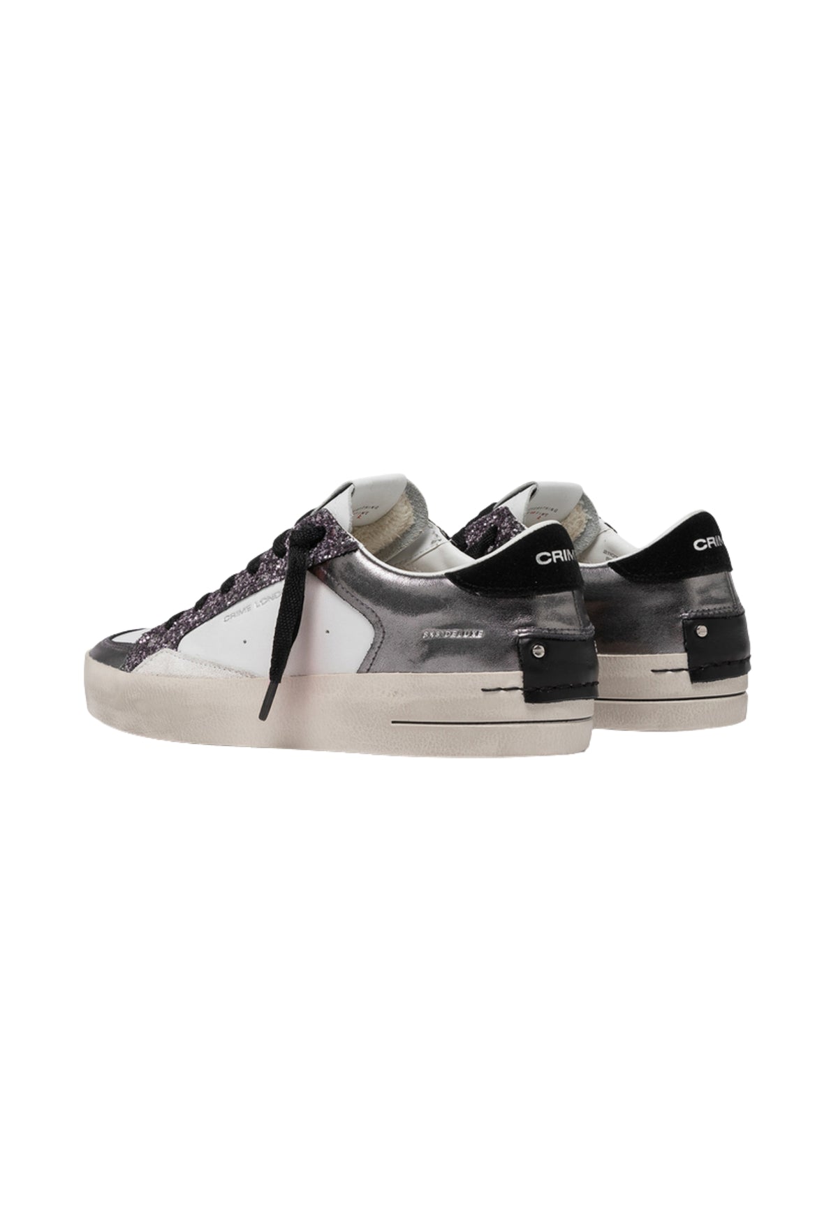 Crime London SK8 Deluxe To The Moon - Sneaker Uomo in Pelle Made in Italy 