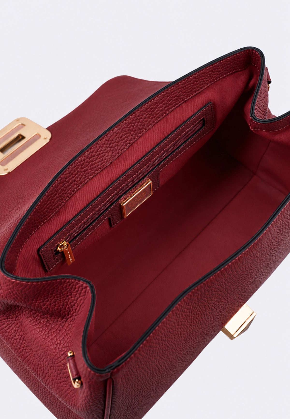 Cromia IT Dream - Borsa Baguette in Pelle Martellata con Chiusura Gioiello 