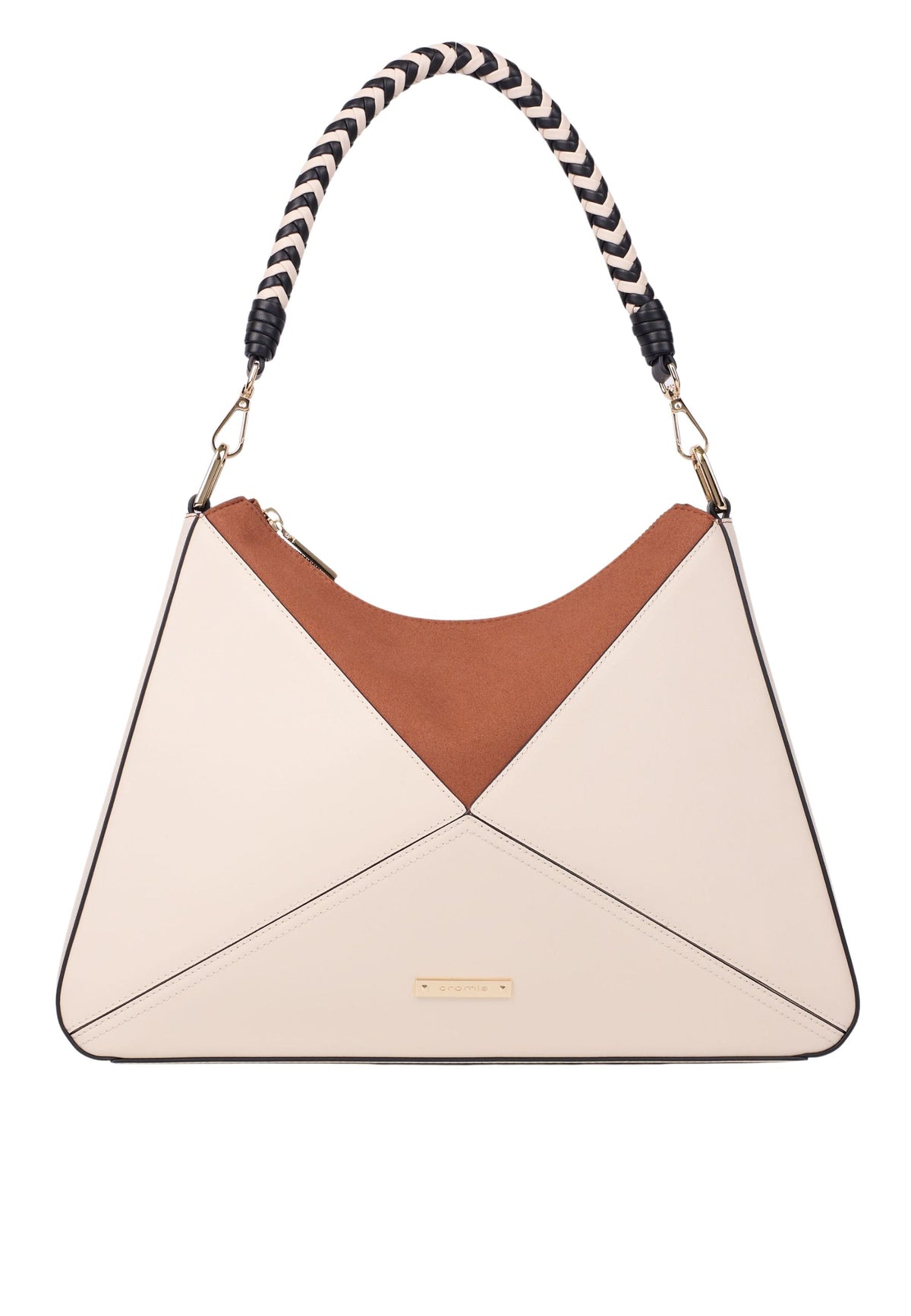 Cromia Neris Borsa Hobo in Pelle - Champagne 