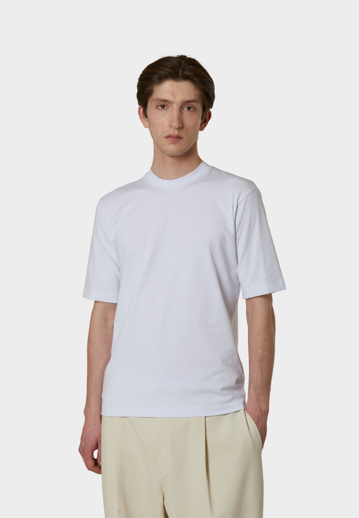 Daniele Fiesoli - T-shirt paricollo in cotone stretch 