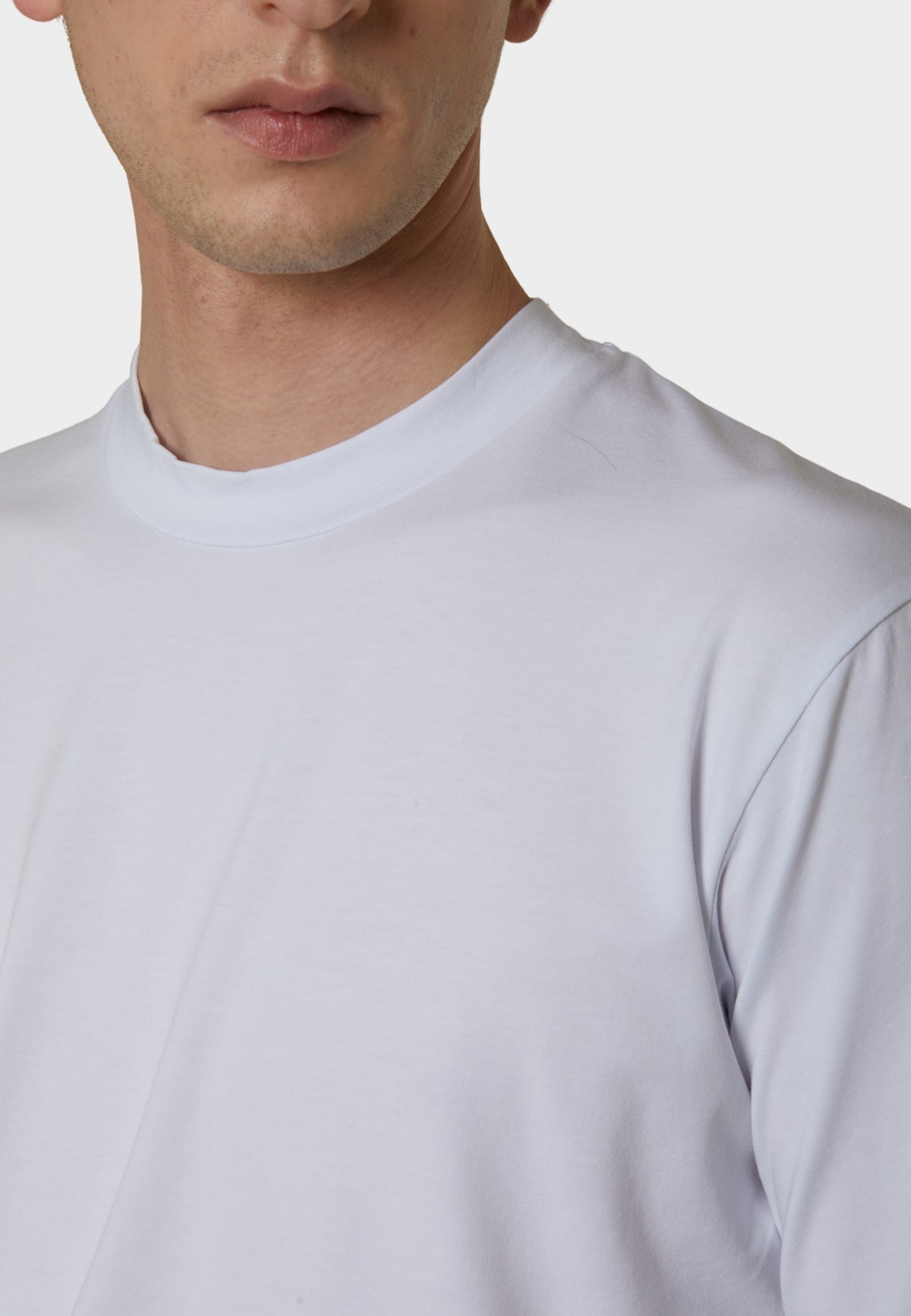 Daniele Fiesoli - T-shirt paricollo in cotone stretch 