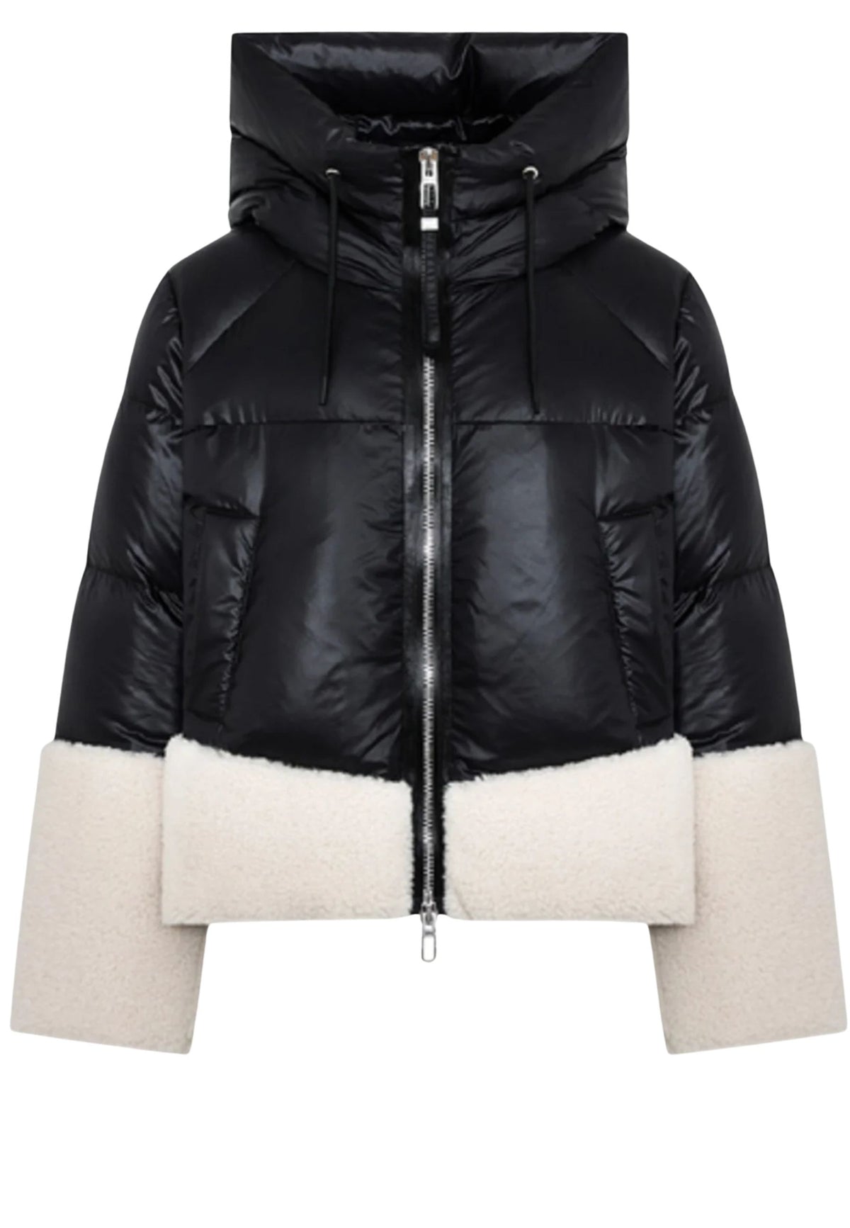 DUNO Piumino Amy con inserti effetto shearling 
