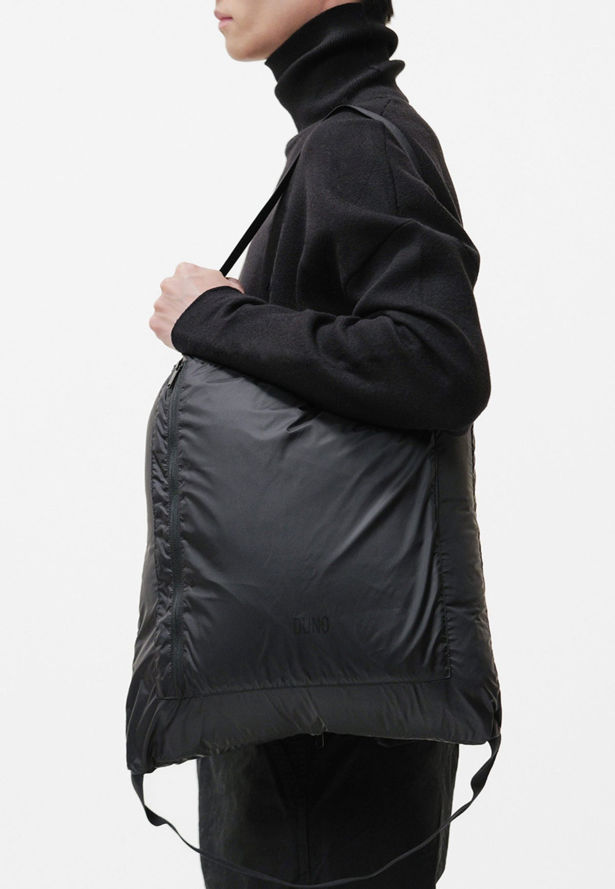 DUNO - Piumino corto packable con cappuccio 