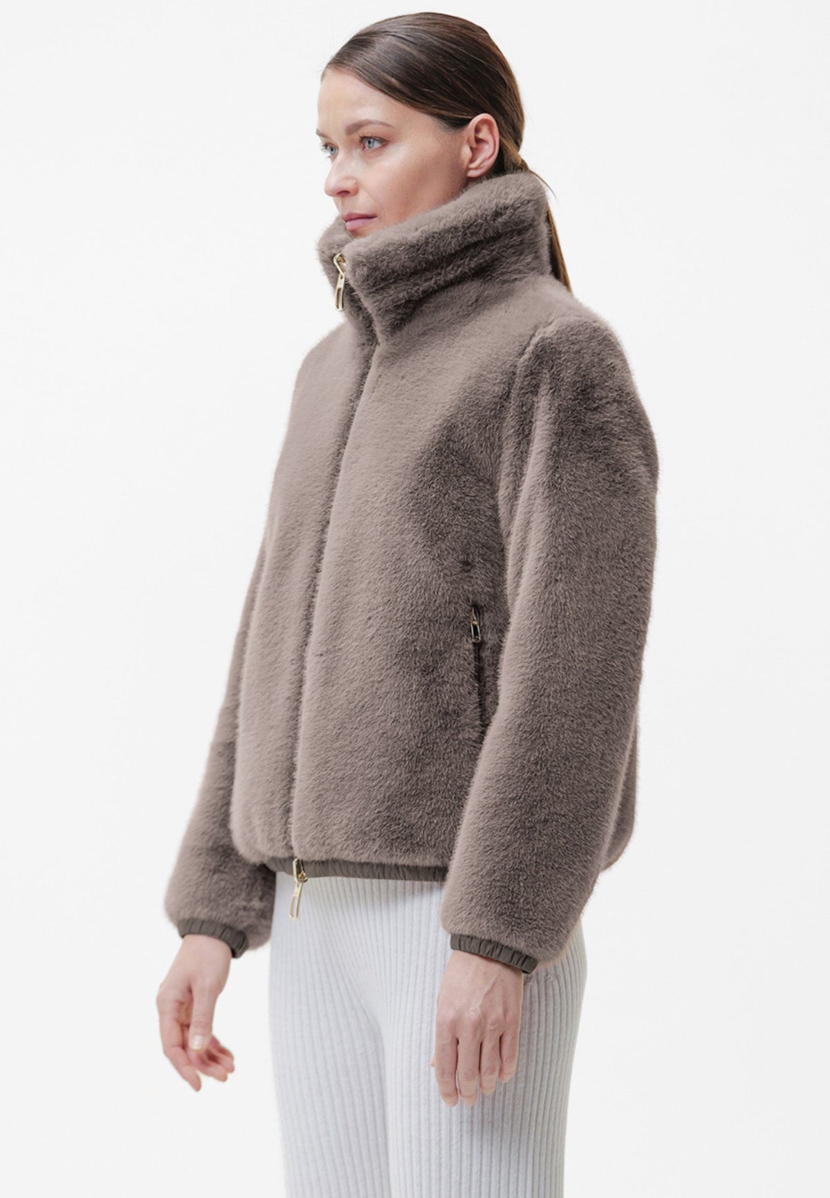 DUNO - Bomber reversibile in pelliccetta sintetica 