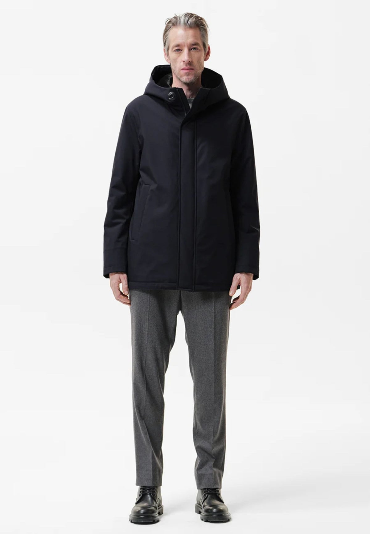 DUNO Suron - Parka tecnico bi-stretch con cappuccio 