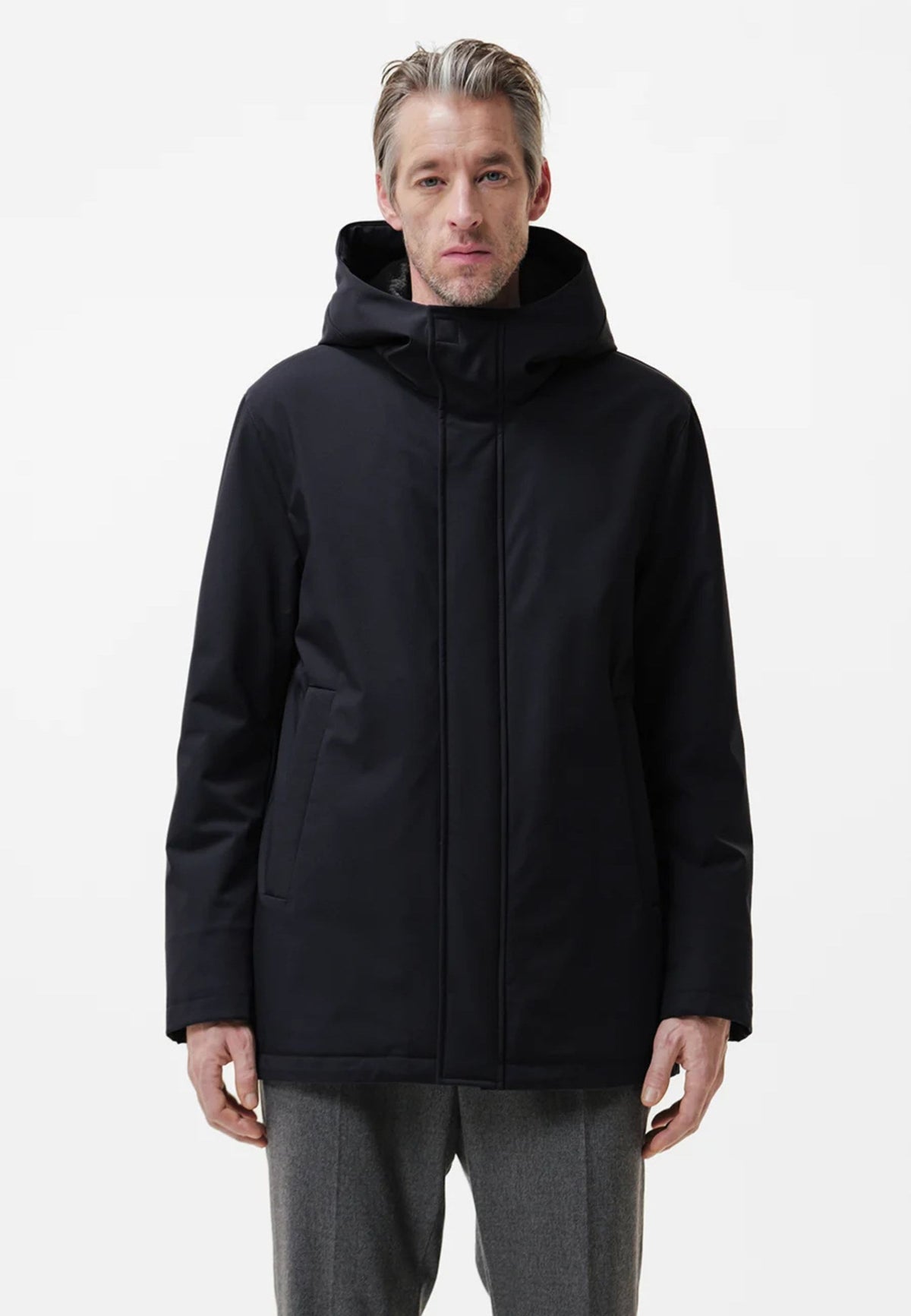 DUNO Suron - Parka tecnico bi-stretch con cappuccio 