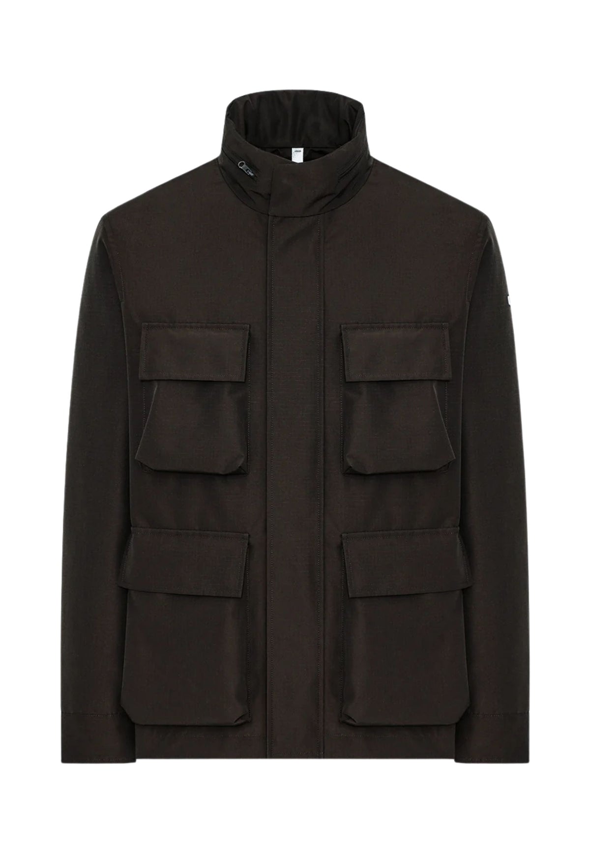 DUNO TREVOR B - Field Jacket Uomo in Tessuto Tecnico Ripstop 3-Layer con Cappuccio a Scomparsa 