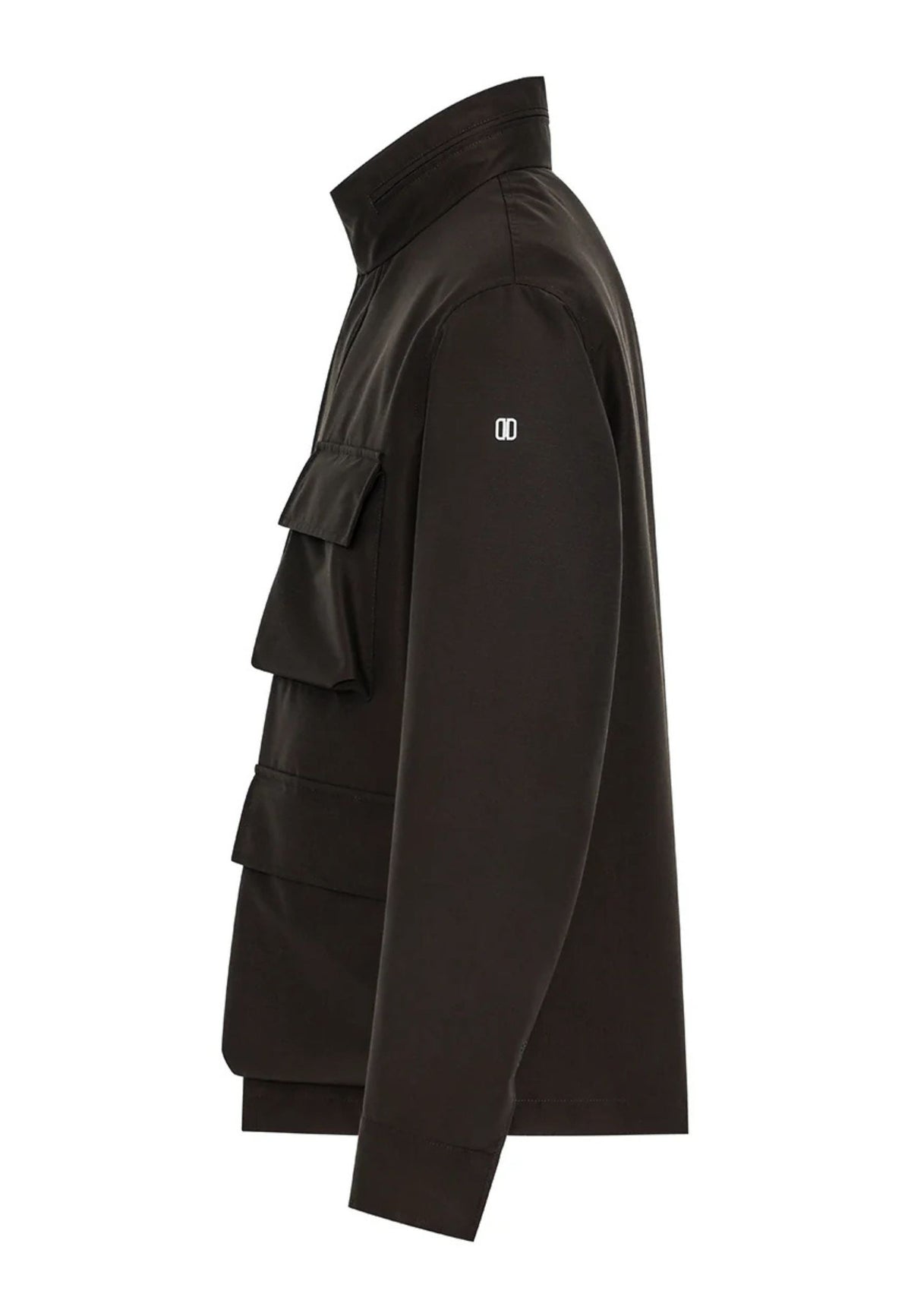 DUNO TREVOR B - Field Jacket Uomo in Tessuto Tecnico Ripstop 3-Layer con Cappuccio a Scomparsa 