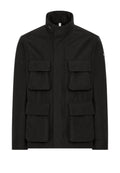 DUNO TREVOR B - Field Jacket Uomo in Tessuto Tecnico 3-Layer con Cappuccio a Scomparsa