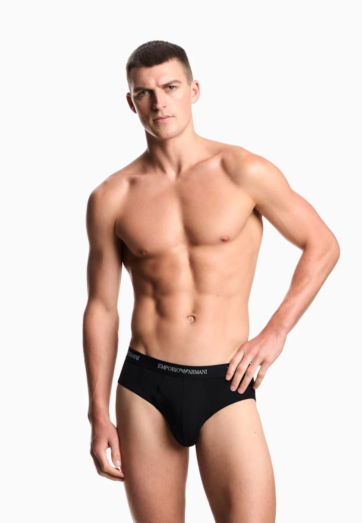 Emporio Armani - Slip in jersey stretch pack da 3 