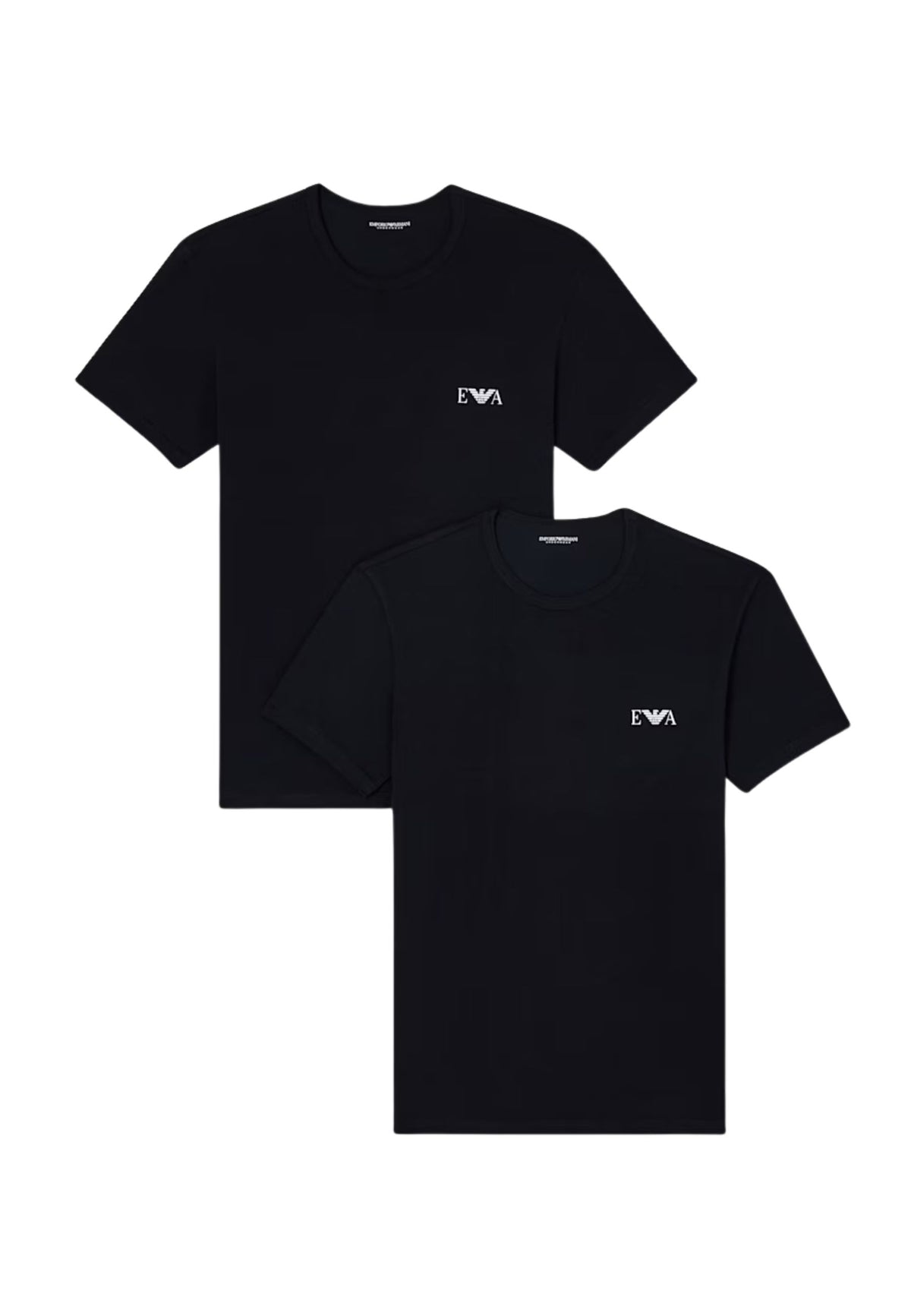 Emporio Armani - T-shirt stretch girocollo in pack da 2 