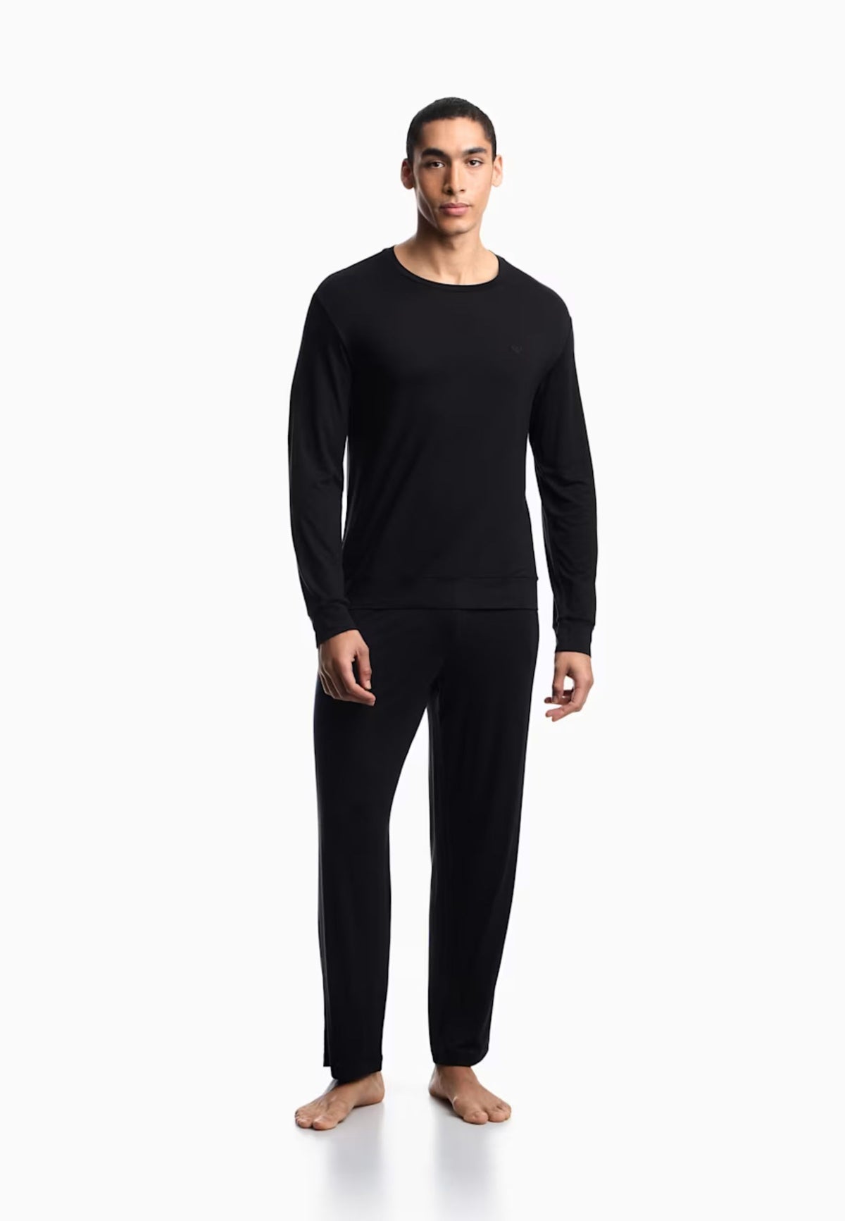 Emporio Armani - Pigiama lungo in jersey Tech Wool 