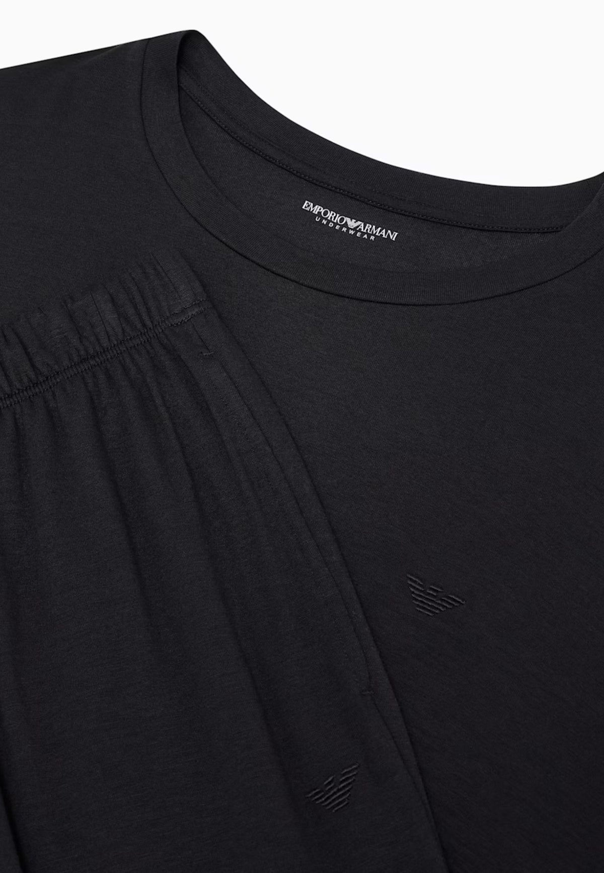 Emporio Armani - Pigiama lungo in jersey Tech Wool 