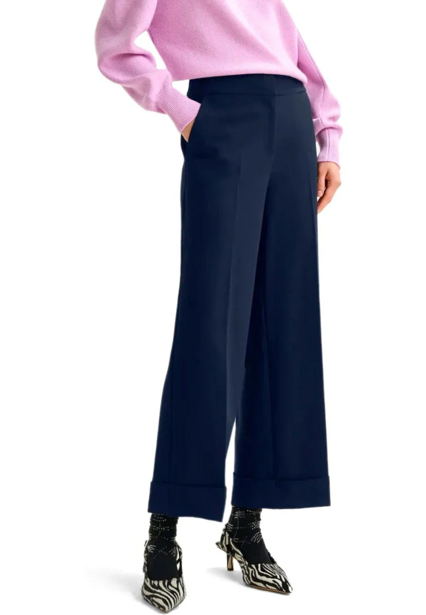 Essentiel Antwerp - Pantalone Cropped IMO Blu Navy 