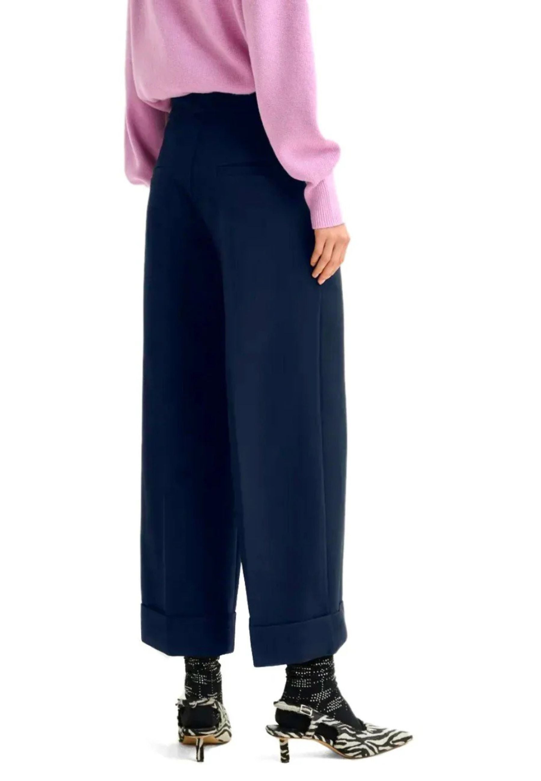 Essentiel Antwerp - Pantalone Cropped IMO Blu Navy 