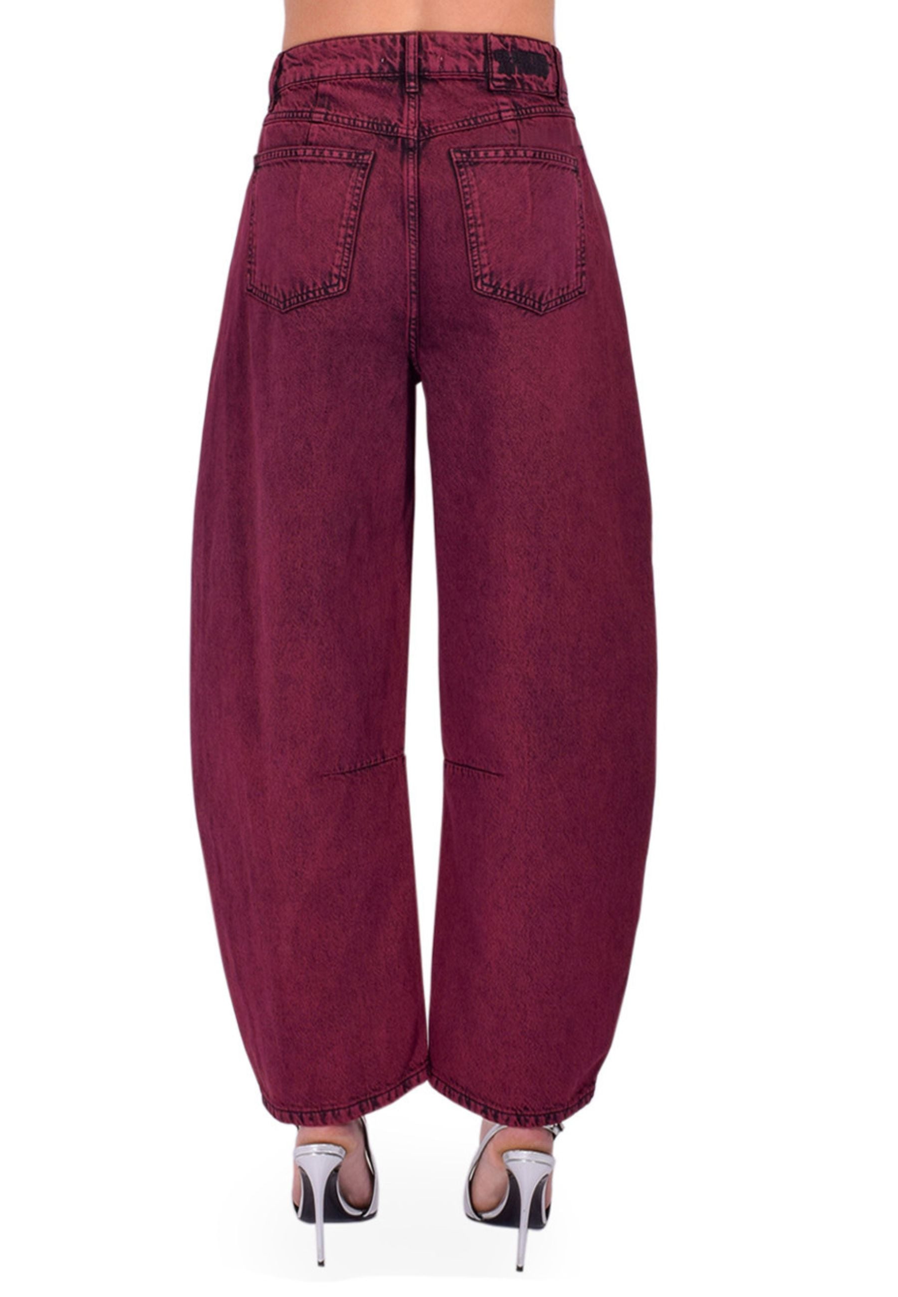 Jeans Barrel Leg "Impressive Overdye" - Margot Mauve 