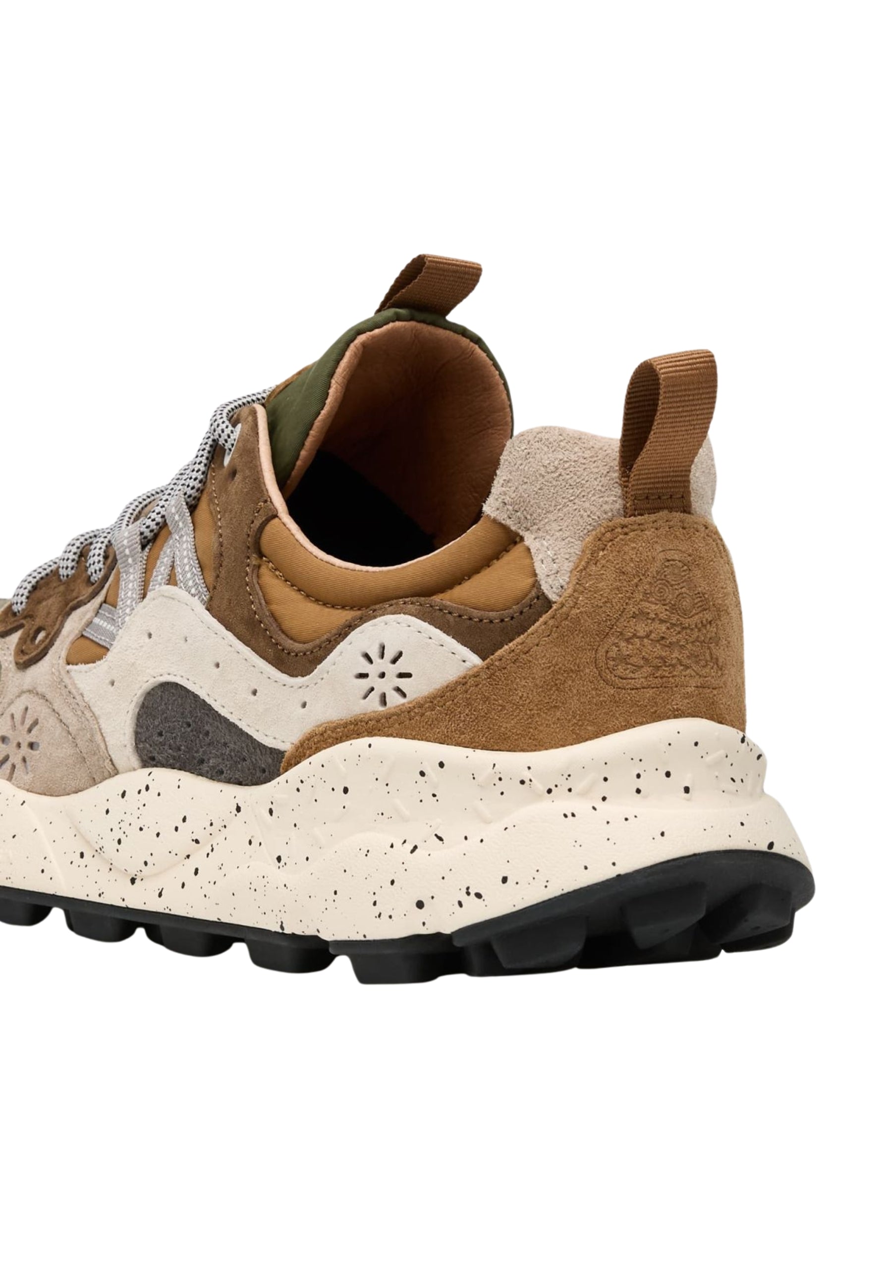 FLOWER MOUNTAIN YAMANO 3 MAN - Sneakers Uomo in Suede e Tessuto Tecnico Grigio Scuro 