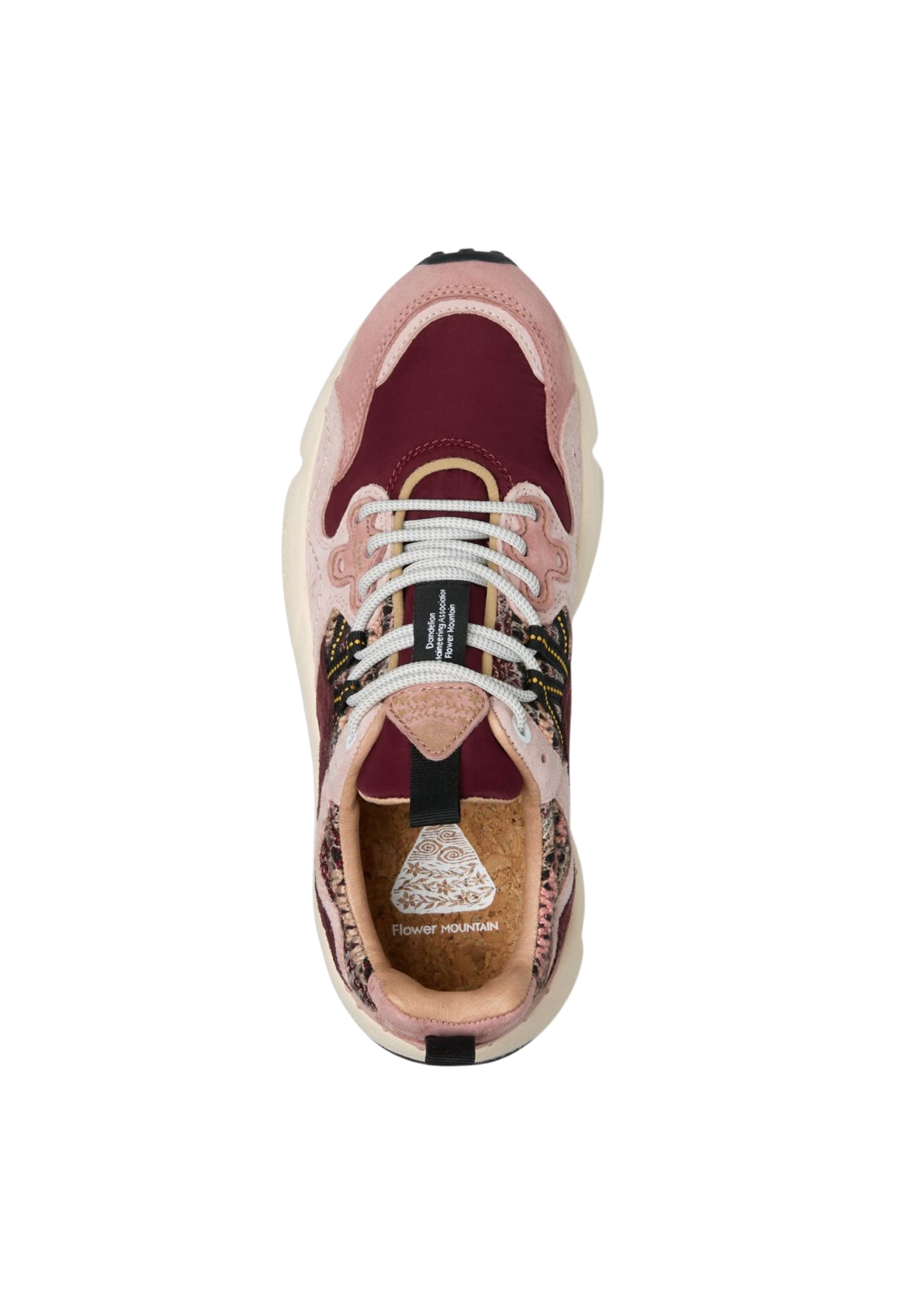 FLOWER MOUNTAIN YAMANO 3 WOMAN - Sneakers Donna in Suede e Tessuto Viola-Rosa 