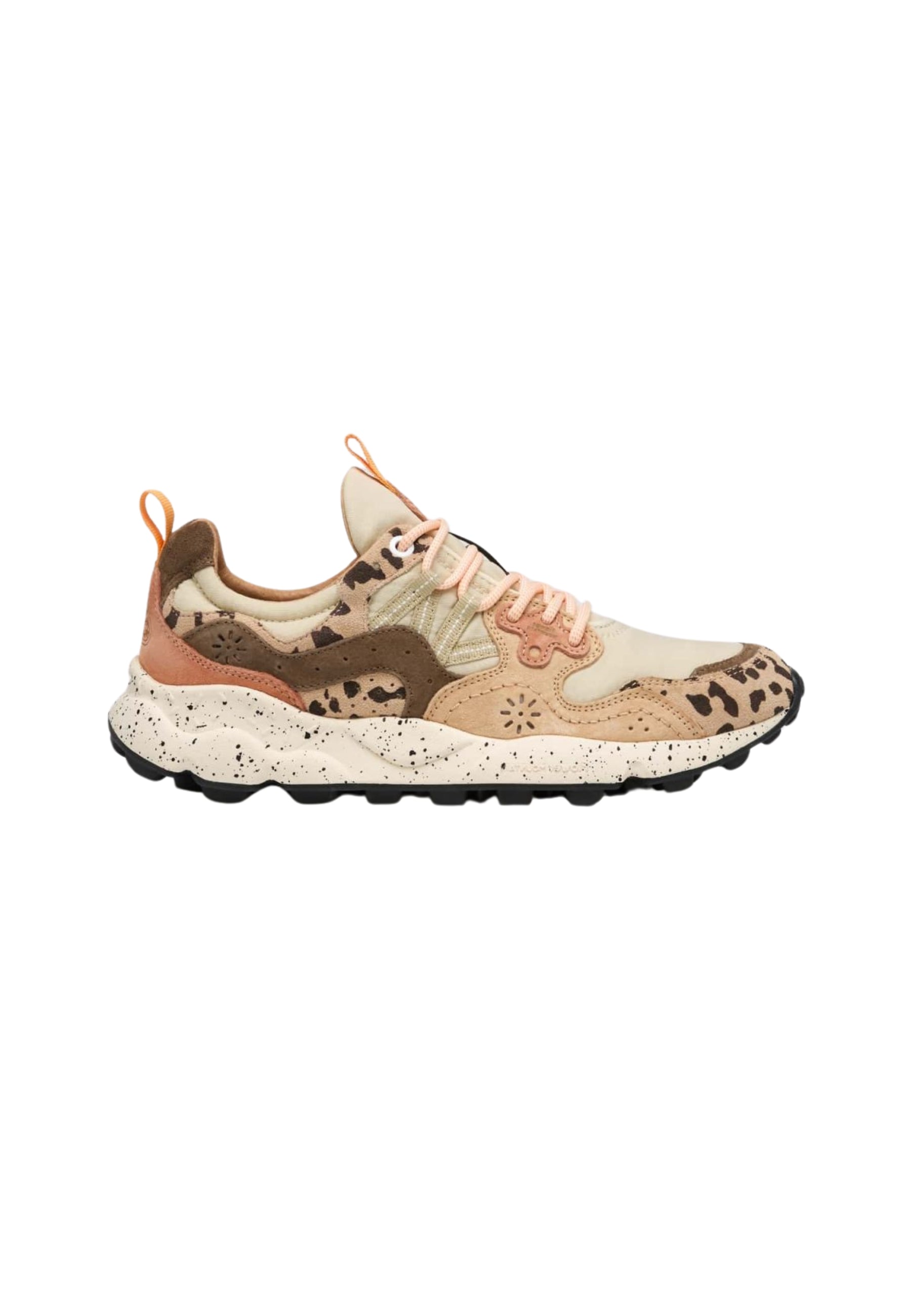 FLOWER MOUNTAIN YAMANO 3 UNI - Sneakers in Suede e Tessuto Tecnico Beige-Marrone 