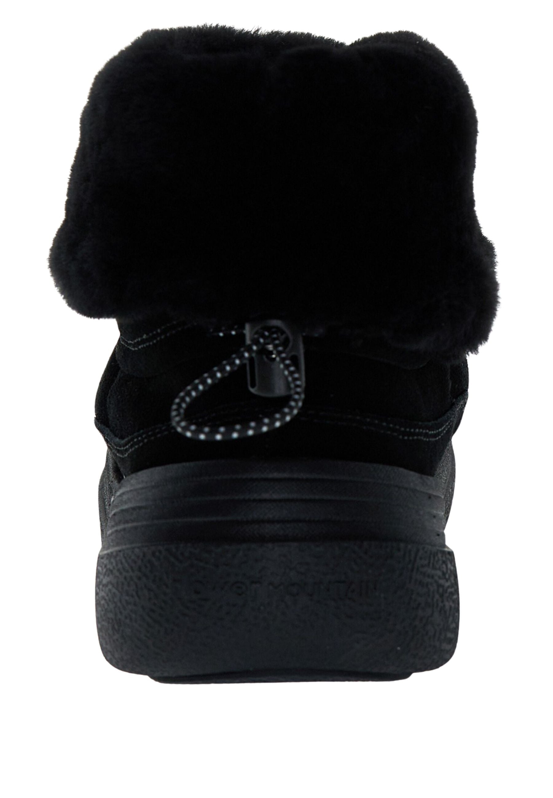 FLOWER MOUNTAIN - Stivaletto Donna in Suede con Shearling - Nero 