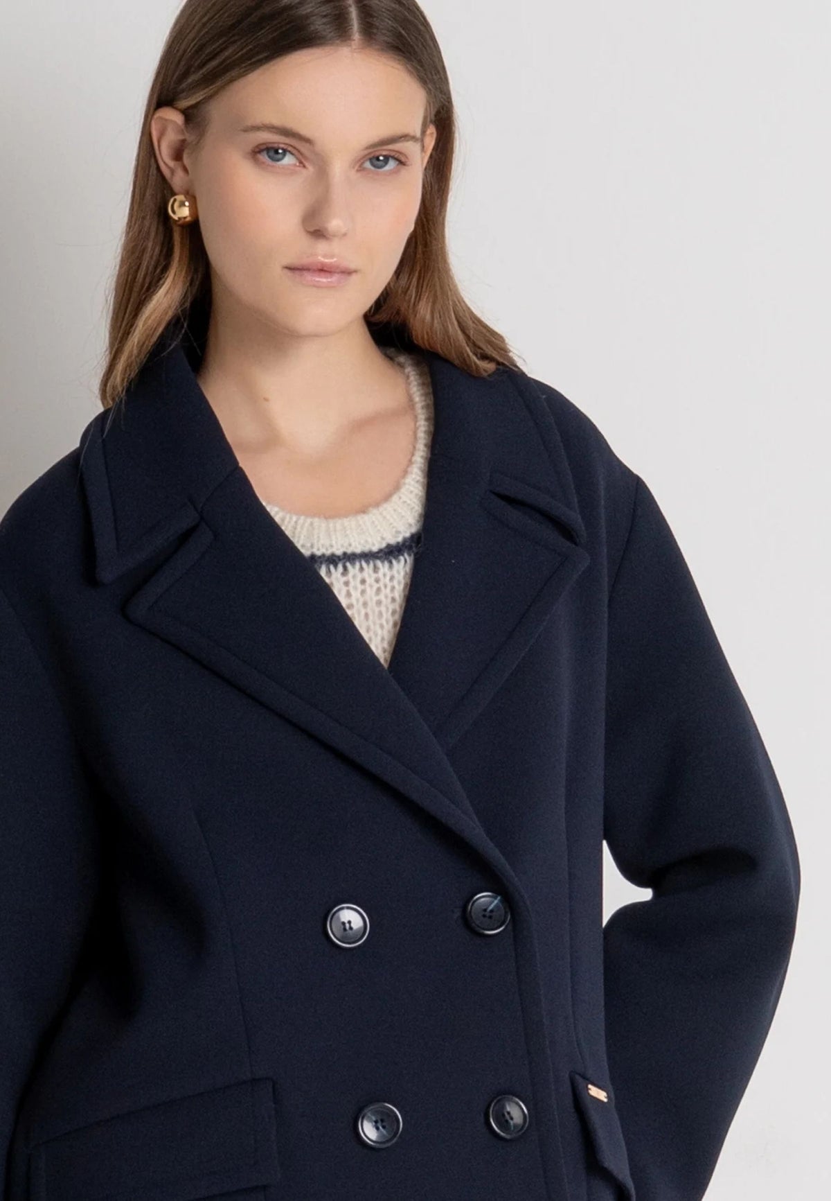 Fracomina - Cappotto Regular Doppiopetto 