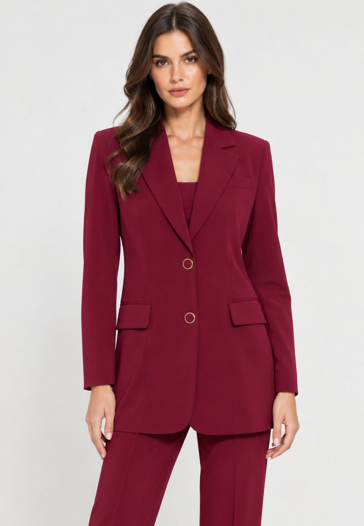 FRACOMINA - Blazer over lungo monopetto 