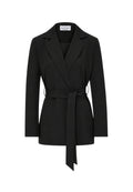 FRACOMINA - Zweireihiger Regular-Fit-Blazer mit Bindegürtel