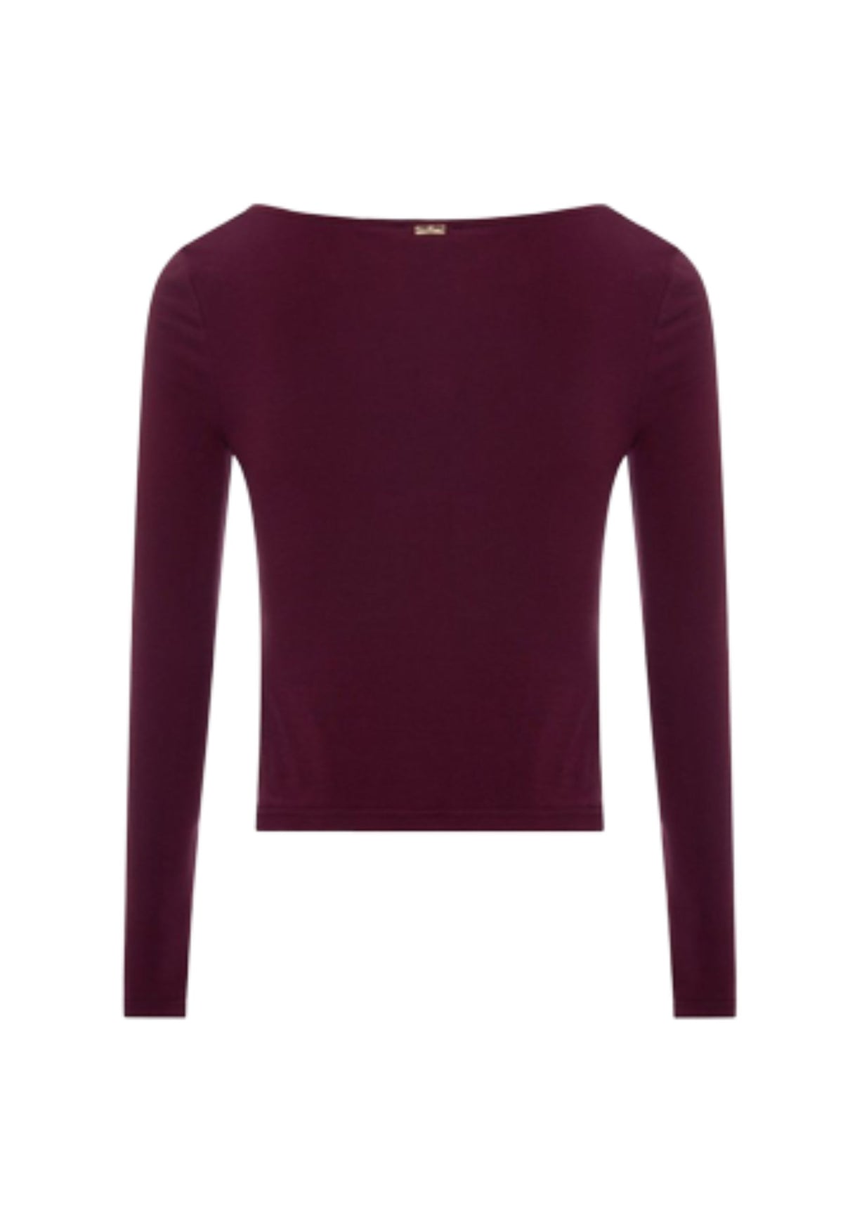 Fracomina - Maglia drappeggiata asimmetrica bordeaux 