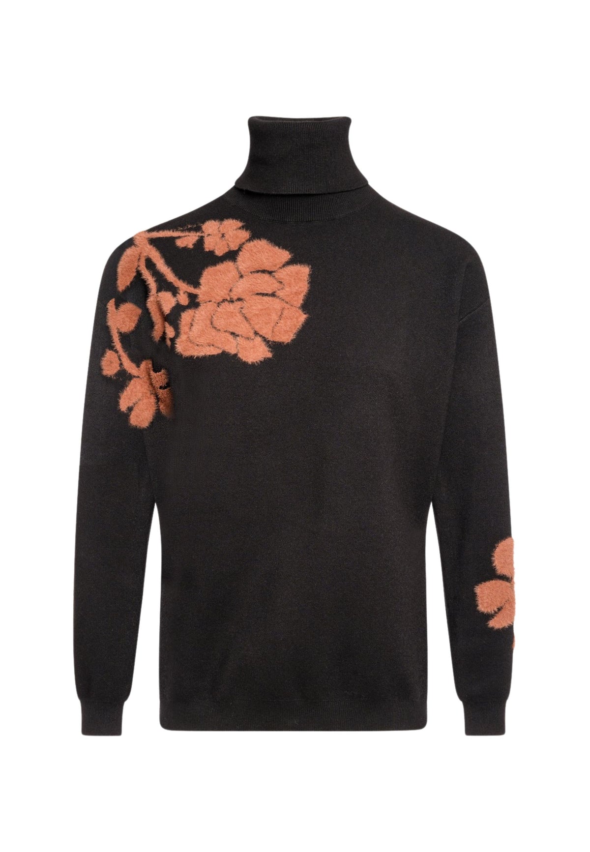 FRACOMINA - Maglia regular con jacquard a fiori 