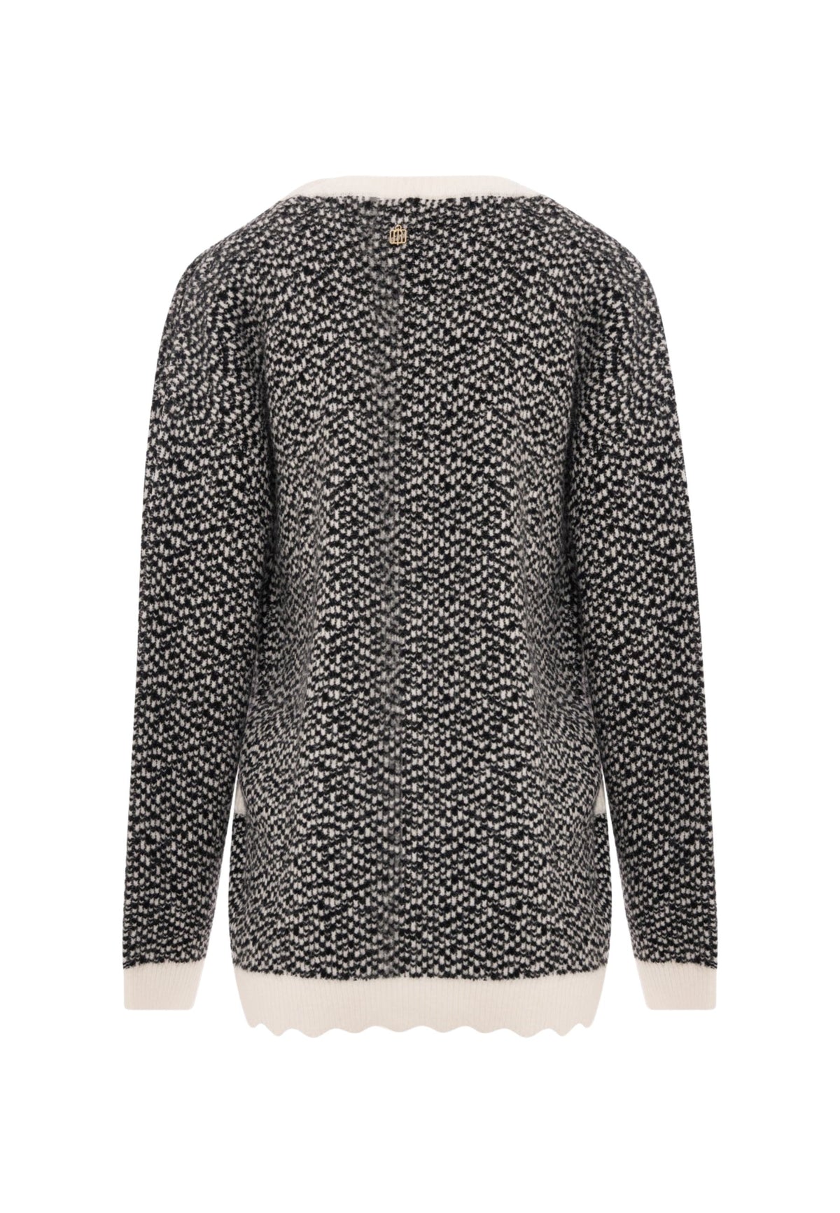 FRACOMINA - Cardigan over in maglia jacquard 