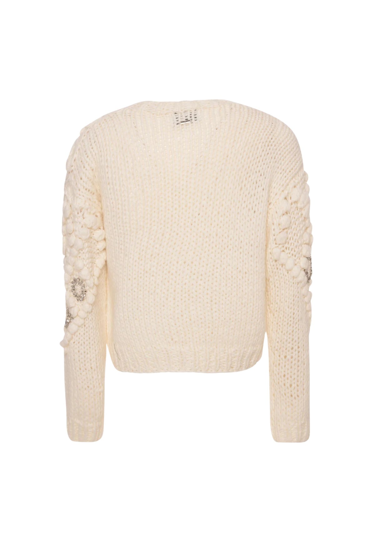 FRACOMINA - Cardigan regular con applicazioni gioiello 